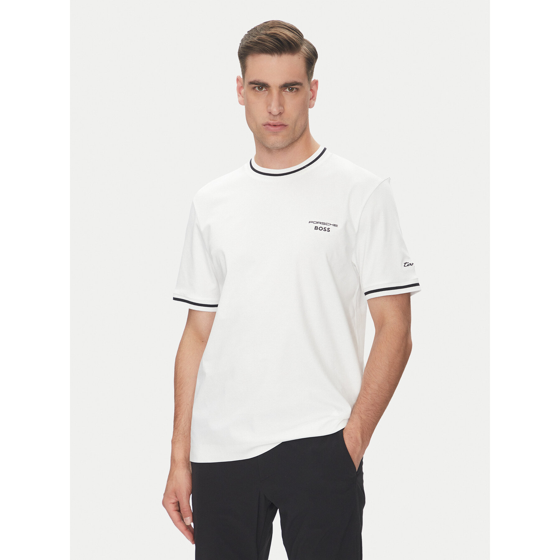BOSS Póló C-Taut 197 50543341 Fehér Regular Fit