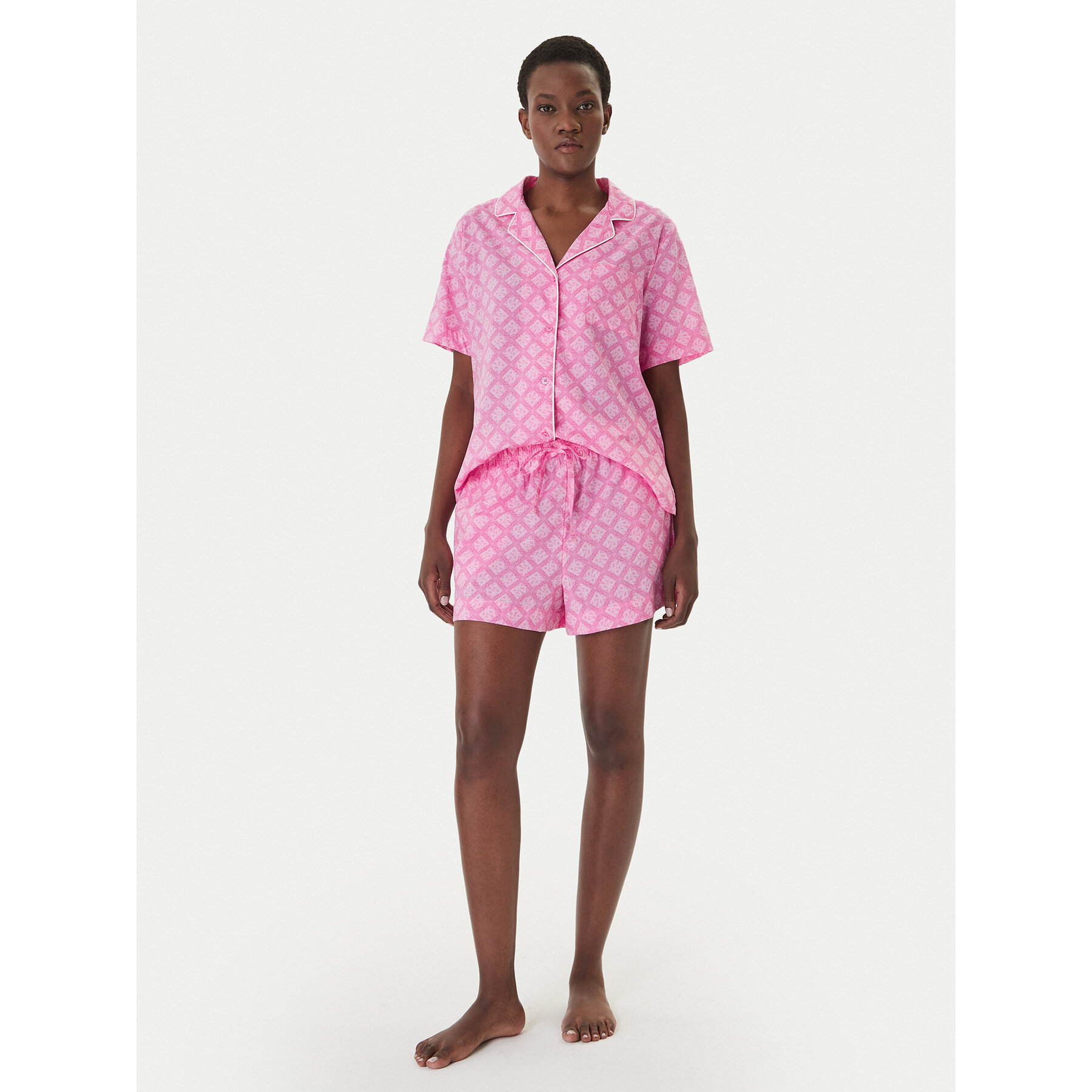 DKNY Pizsama YI80108 Rózsaszín Regular Fit