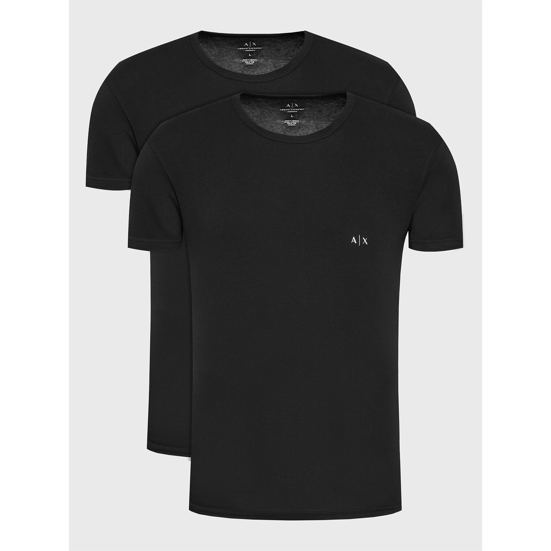Armani Exchange Póló szett 956005 CC282 07320 Fekete Slim Fit