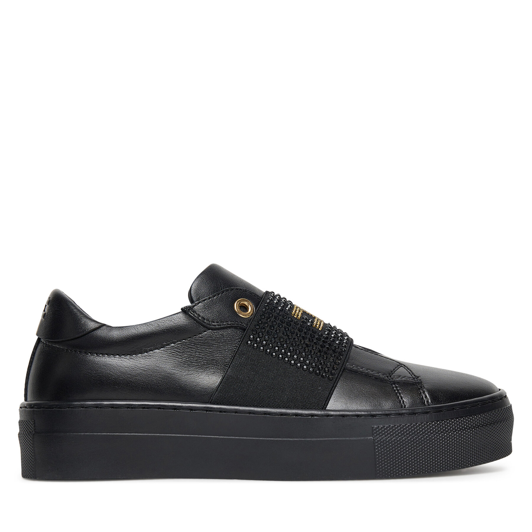 Sneakersy Elisabetta Franchi Low Cut Velcro F4A9-E0355-1251 D Čierna