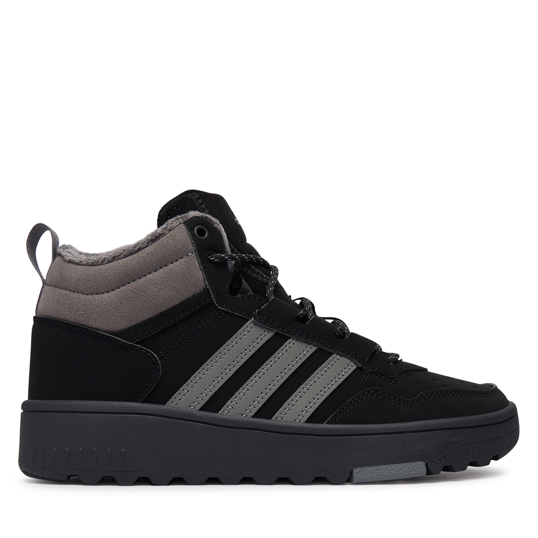 Sneakersy adidas Hoops 4.0 Mid Shoes Kids JQ7903 Čierna