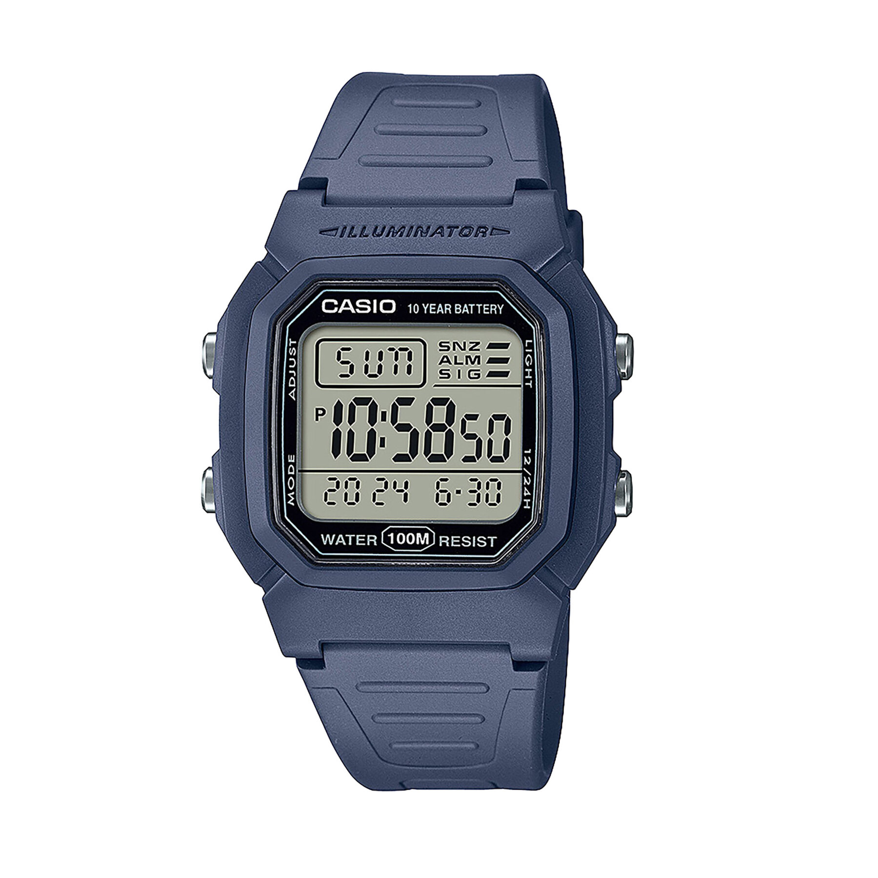 

Годинник Casio Digital W-800H-2AVES Navy, Cиній