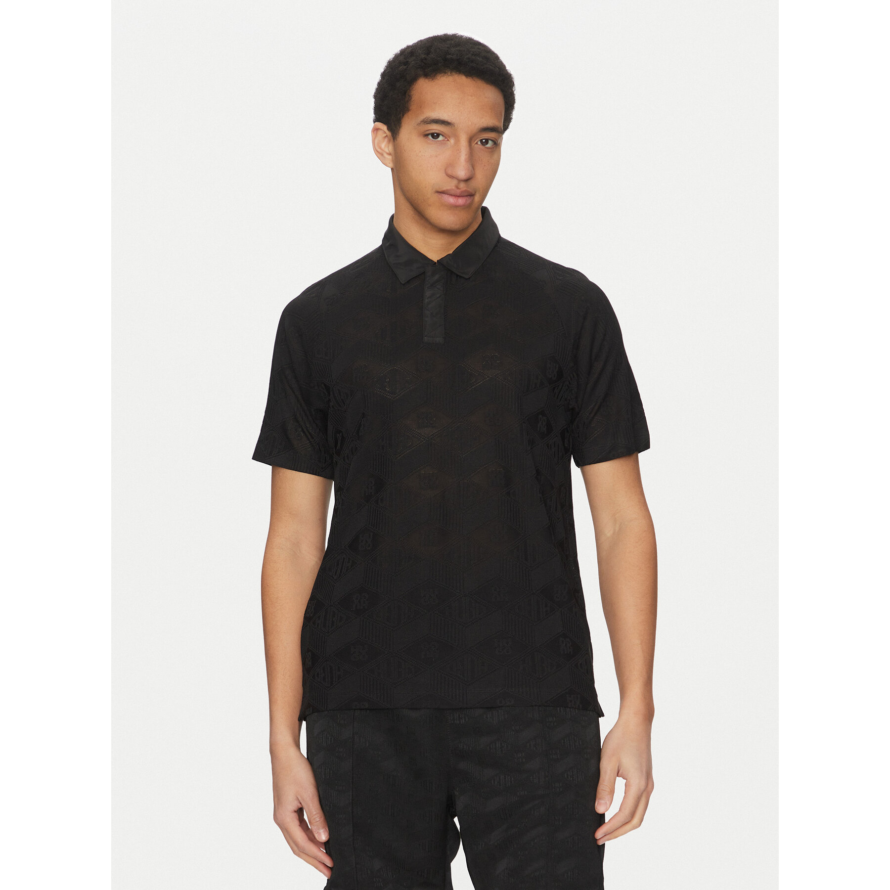 HUGO Polo majica Dompoli 50535150 Črna Relaxed Fit