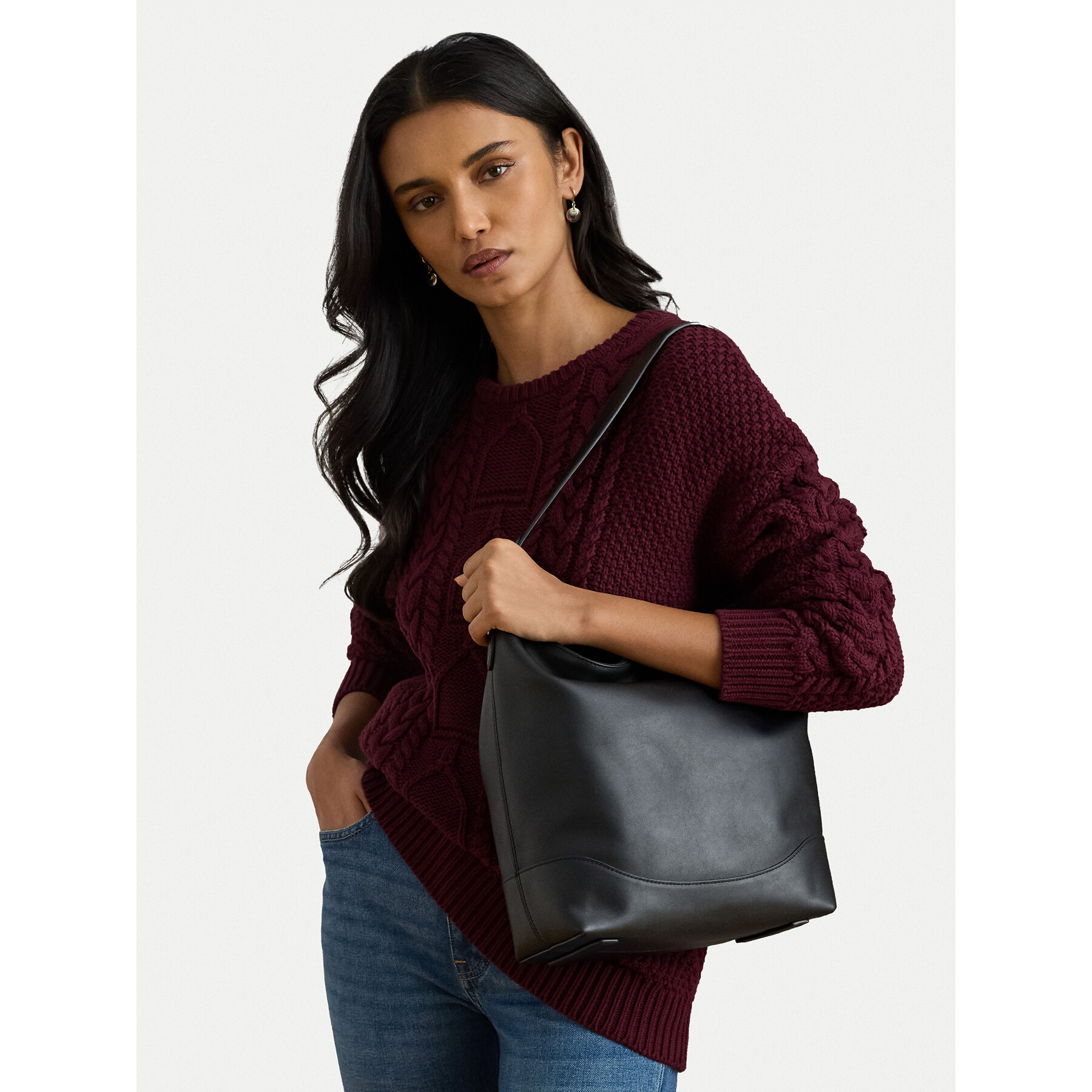 Дамска чанта LAUREN RALPH LAUREN 431P03419002 Черен