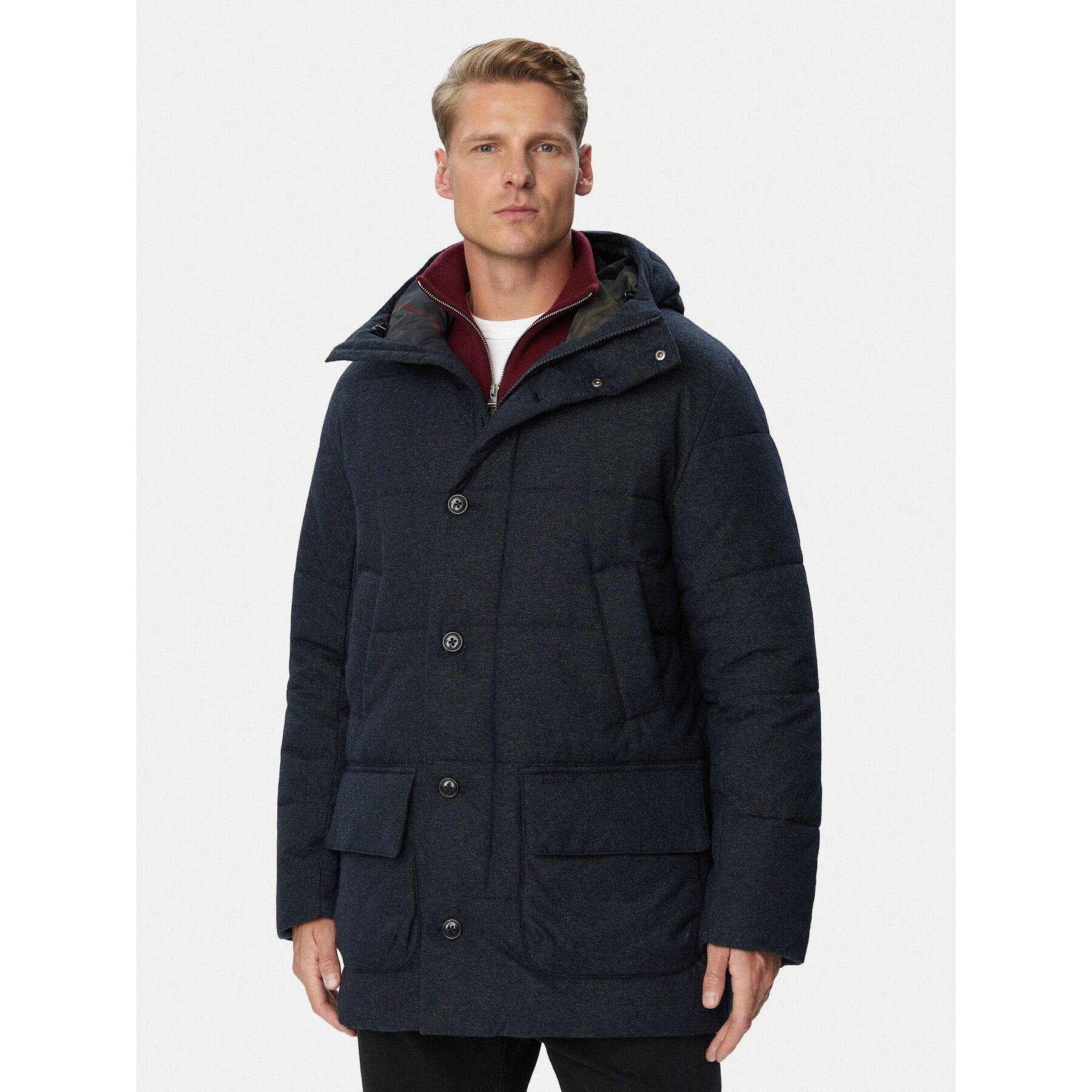 Barbour Winterjacke Bedale MQU1905NY91 Dunkelblau Regular Fit
