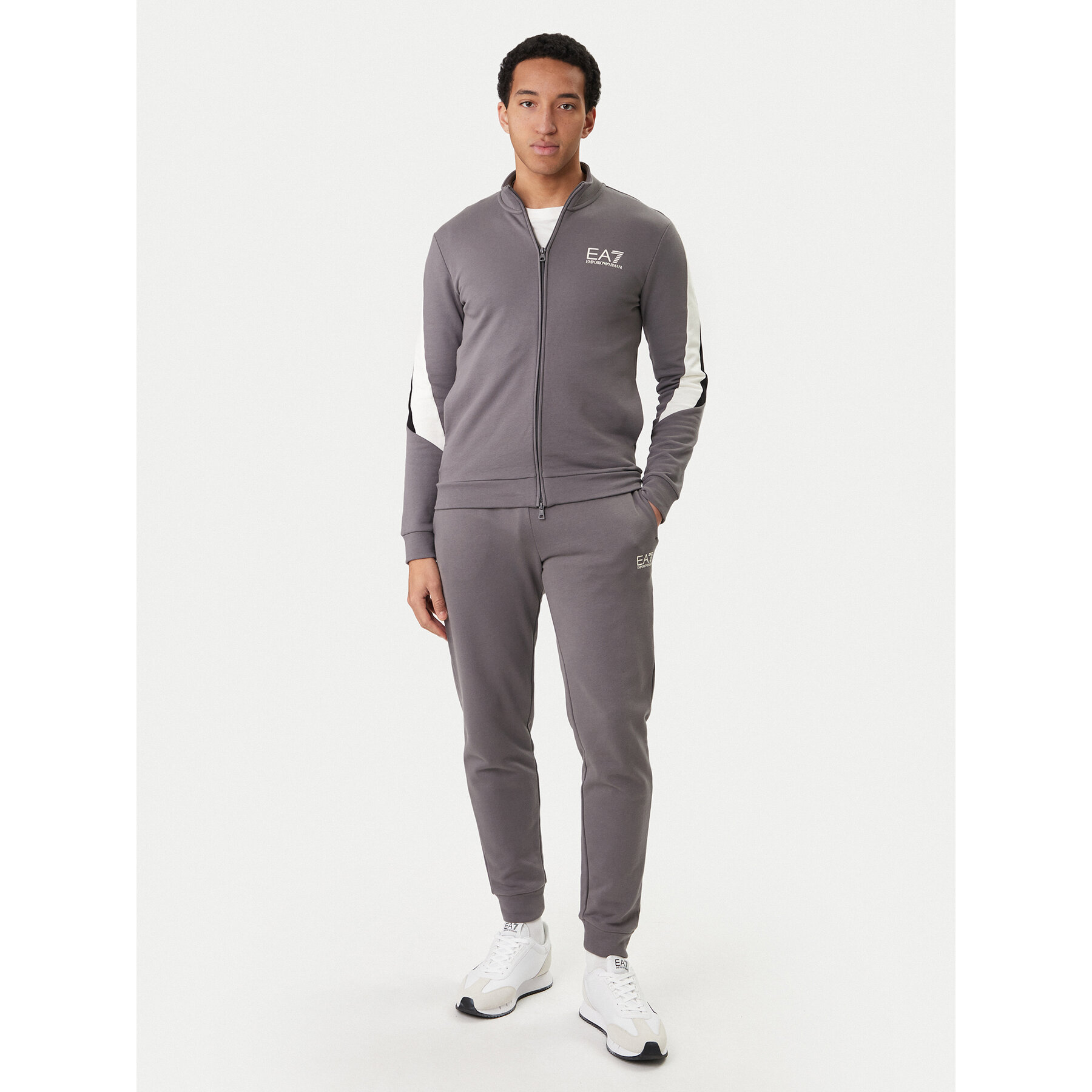 EA7 Emporio Armani Jogginganzug 7M001610 AF12451 U8086 Grau Regular Fit