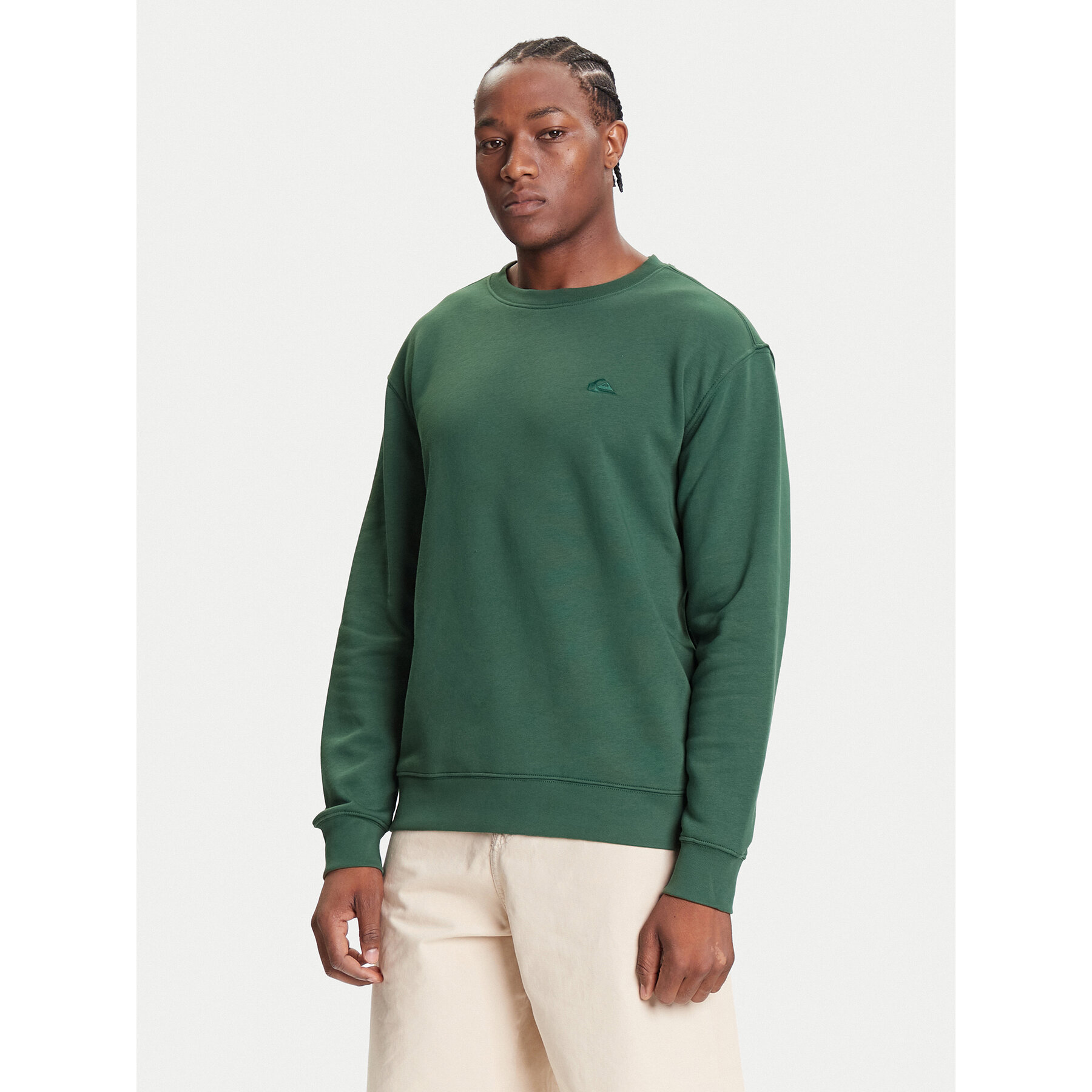 Quiksilver Sweatshirt Salt Water Crew EQYFT05158 Grün Regular Fit