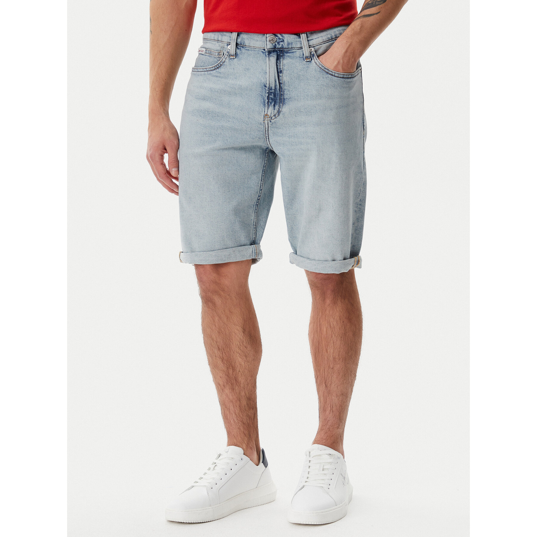 Calvin Klein Jeans Jeansshorts J30J327193 Blau Slim Fit