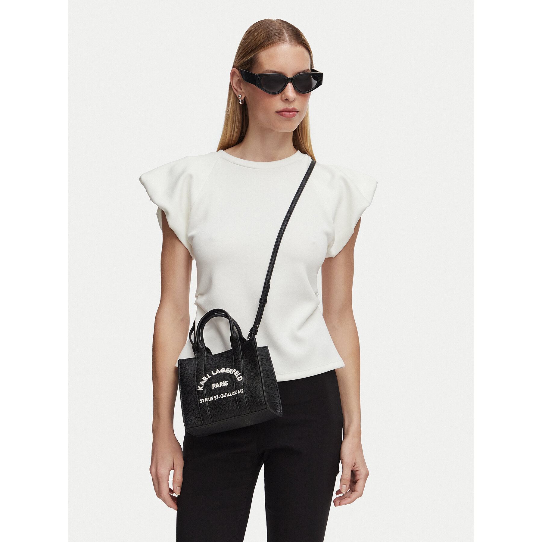 Дамска чанта KARL LAGERFELD B1W30042 Черен