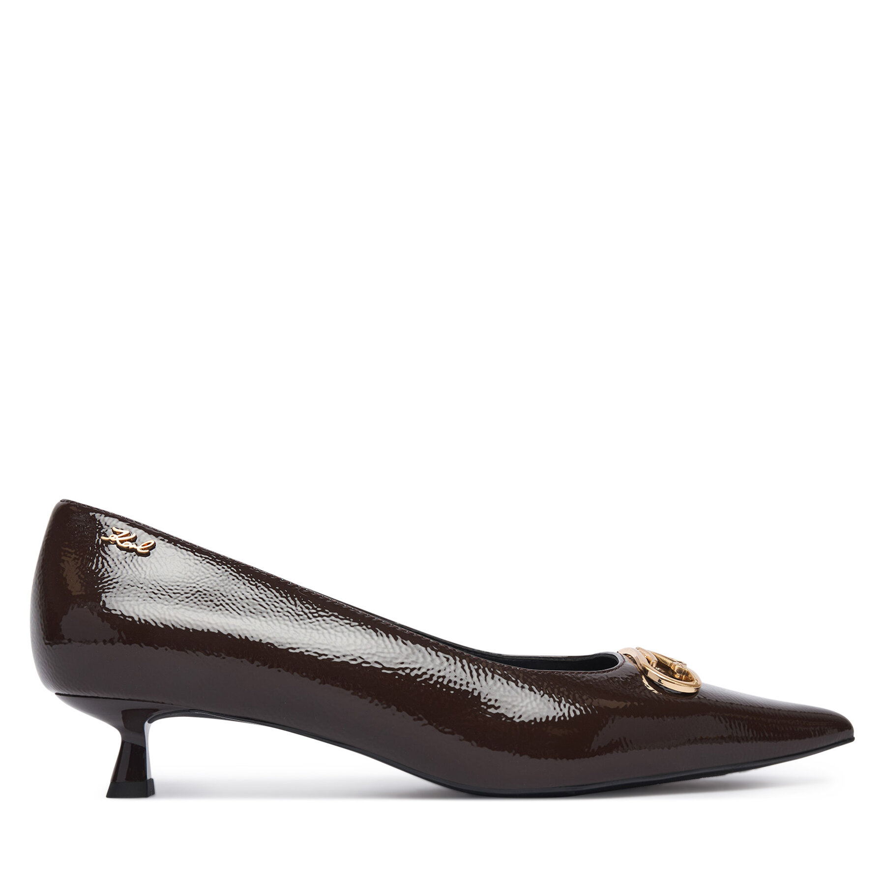 Pantofi pumps KARL LAGERFELD Pasha Signia KL30121 Maro închis