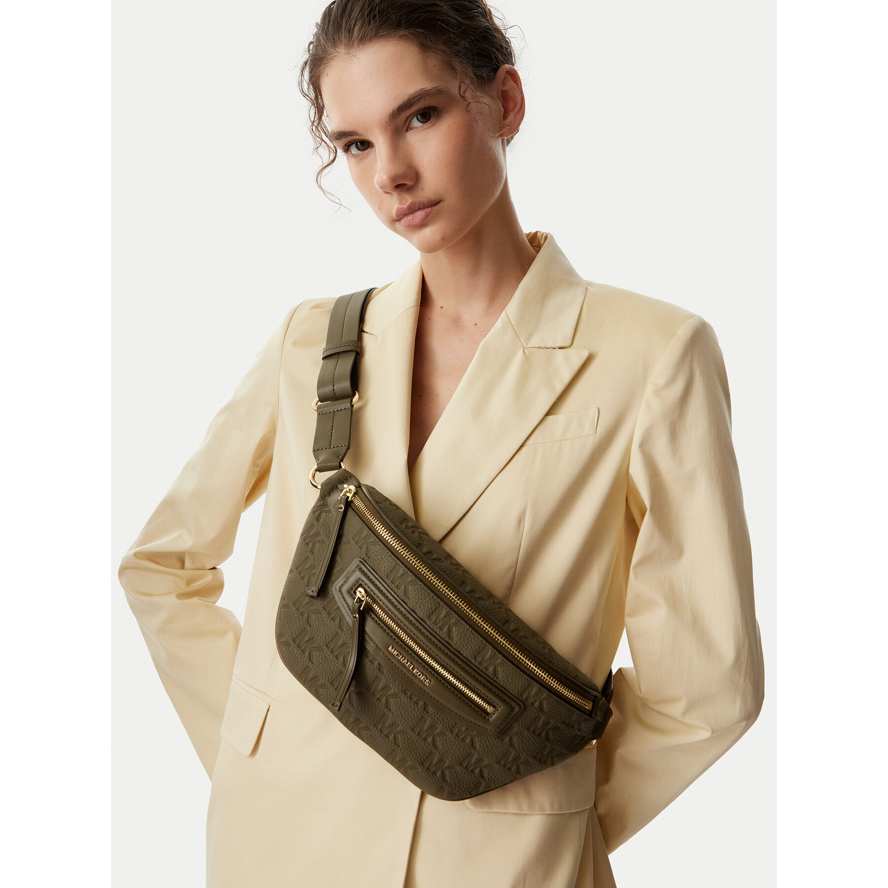 Borsetă MICHAEL Michael Kors 30S6GTVM8L Maro