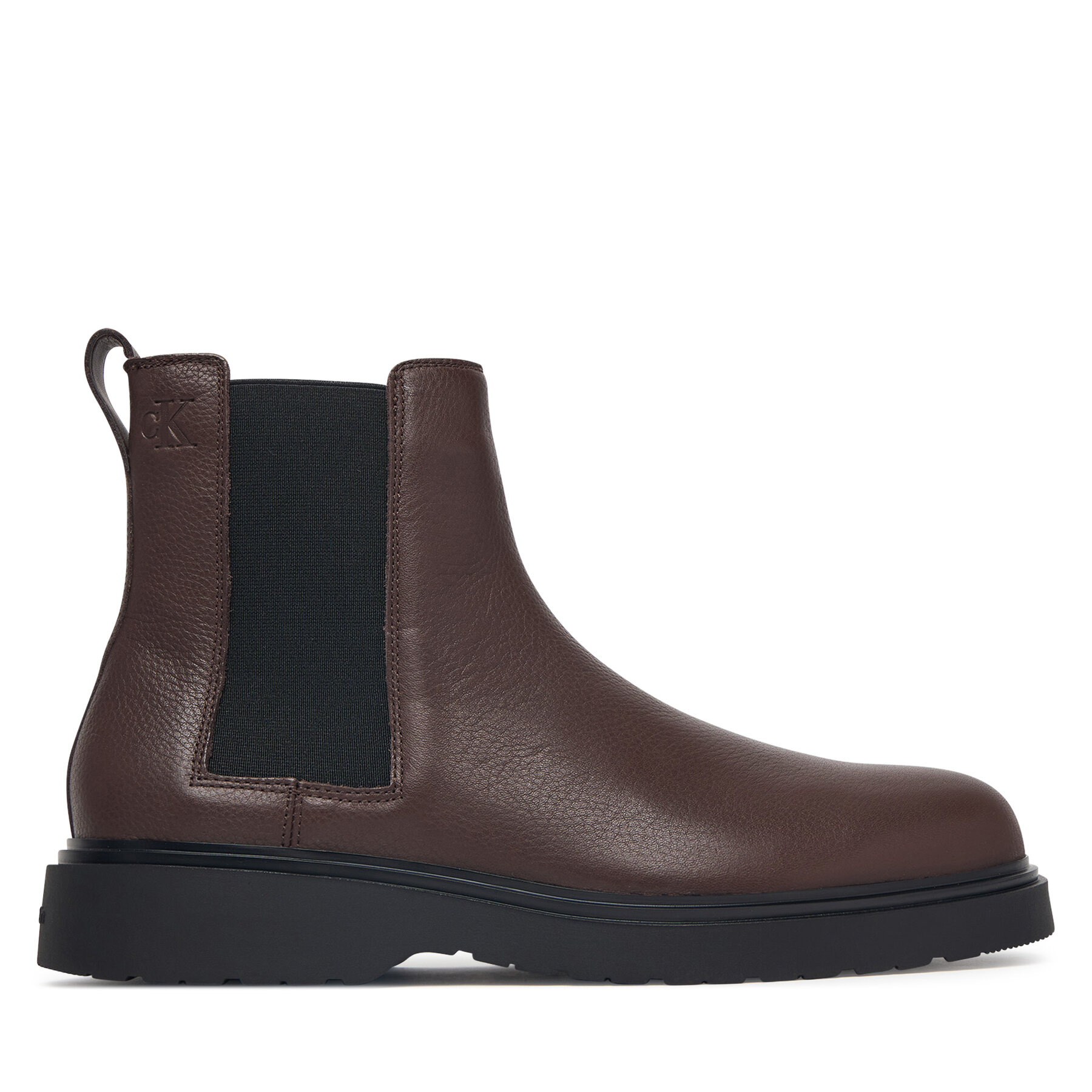 Chelsea cipele Calvin Klein Combat Ess Chelsea Boot Lth YM0YM01374 Smeđa