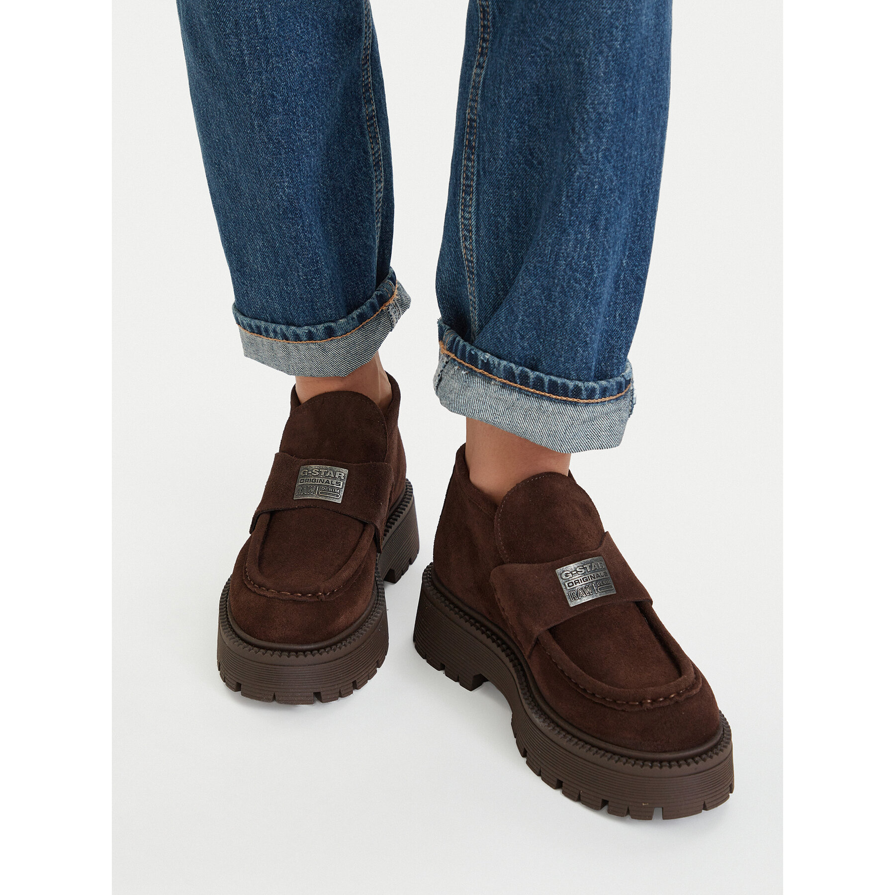 Škornji G-Star Raw EO-ZEYNEP-70863-1 Rjava