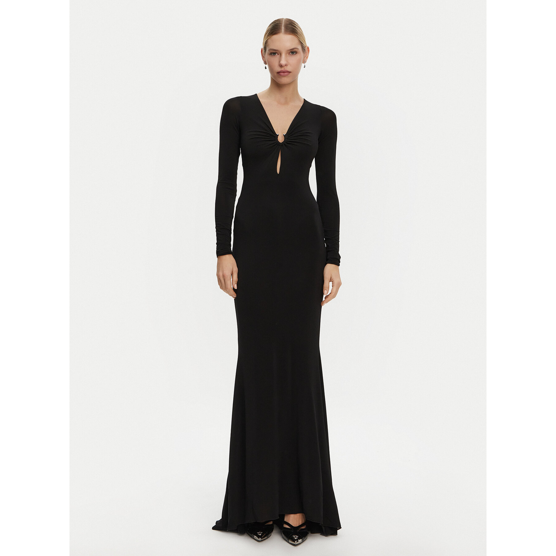 PINKO Abendkleid 104935 A2GS Schwarz Slim Fit