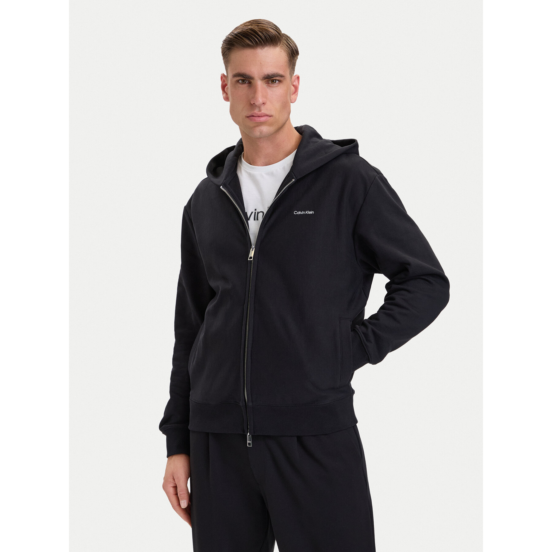Calvin Klein Sweatshirt LV04LH218G Schwarz Regular Fit