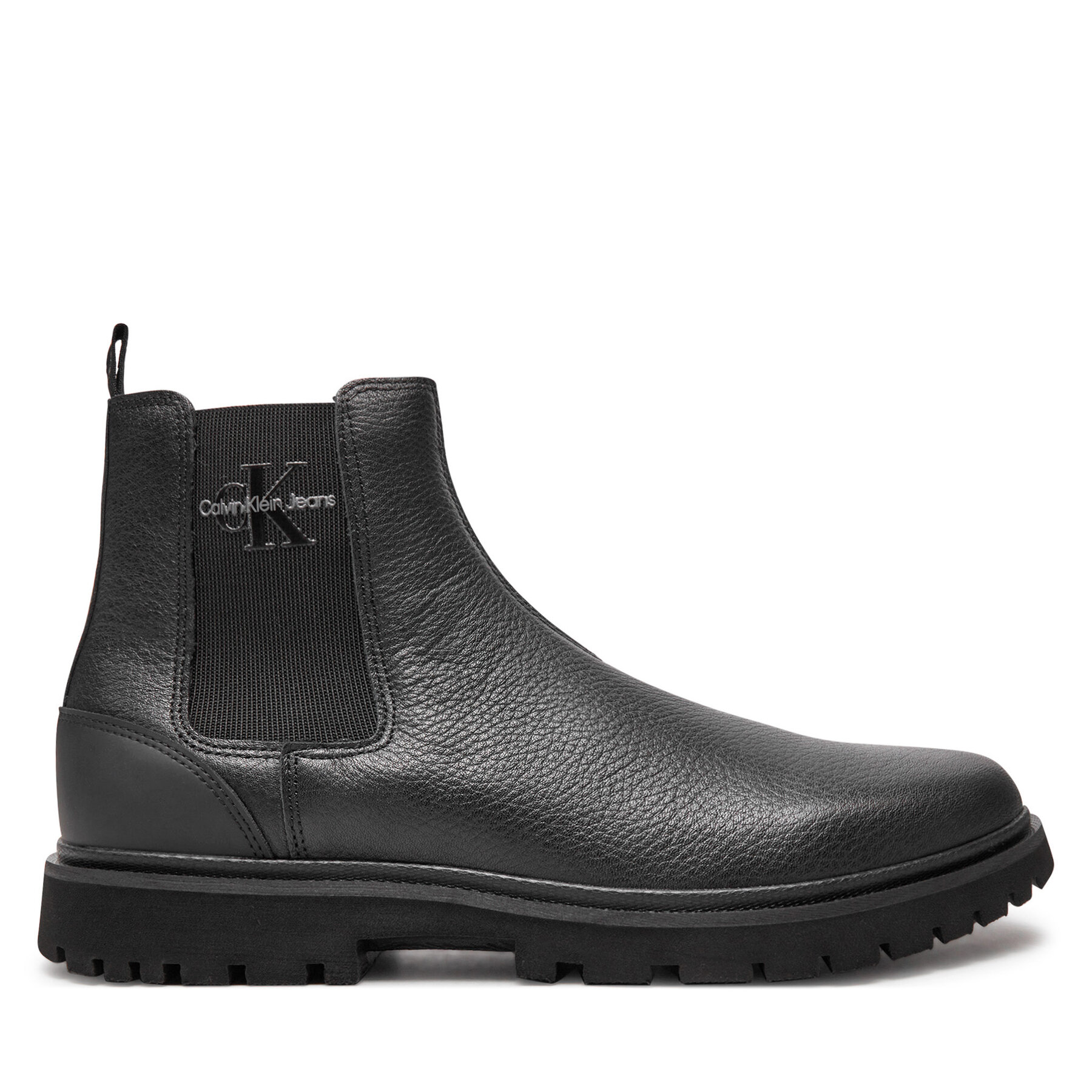 Ghete Jodhpur Calvin Klein Jeans Eva Mid Chelsea Boot Lth YM0YM00750 Negru