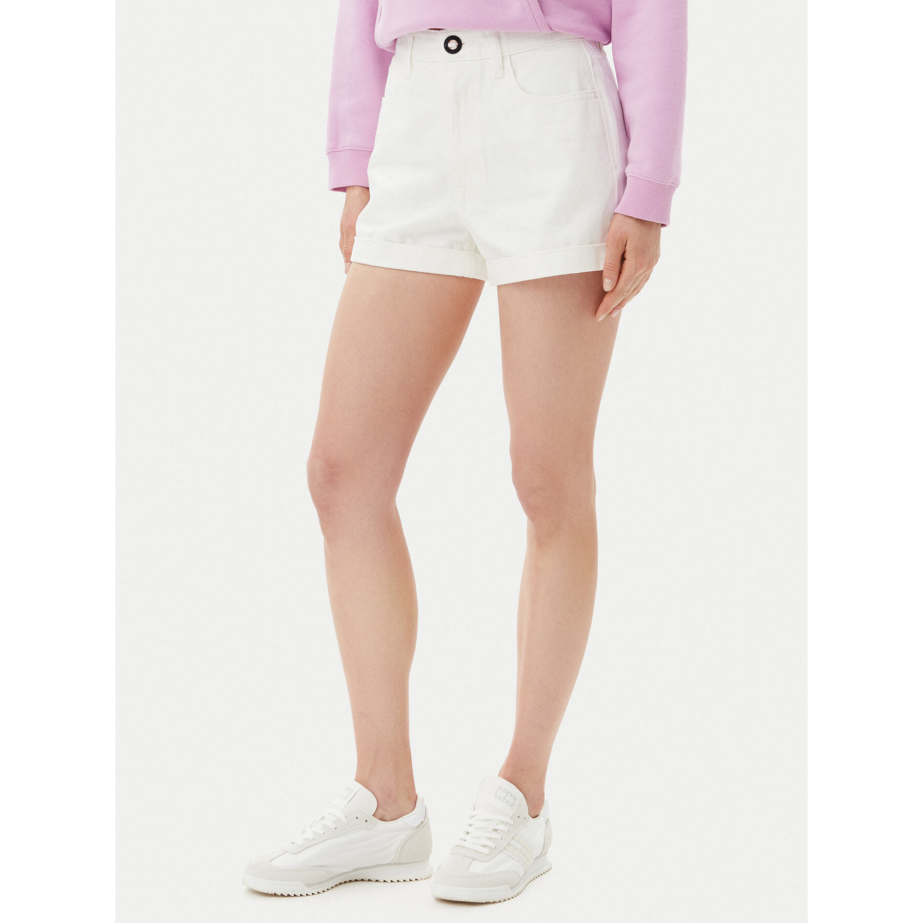 Volcom Jeansshorts Weelow B2012300 Weiß Slim Fit