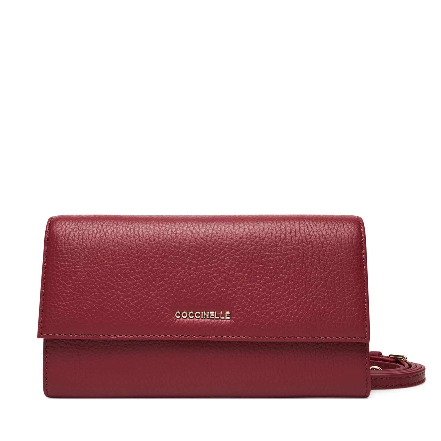 Coccinelle Τσάντα Coccinelle Mw5 Metallic Soft E2 MW5 18 27 01 Μπορντό