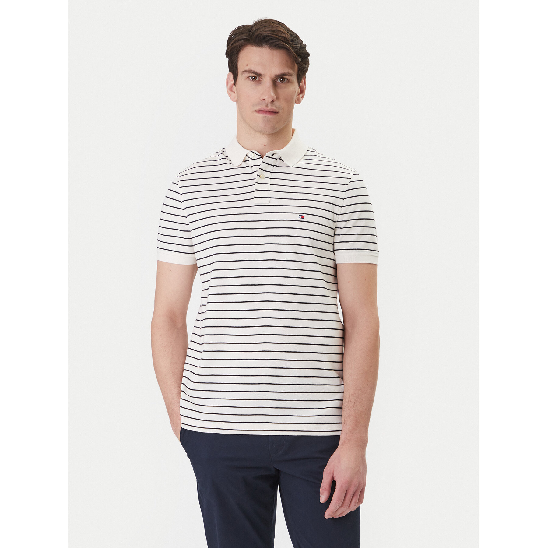 Tommy Hilfiger Poloshirt 1985 MW0MW17770 Beige Regular Fit