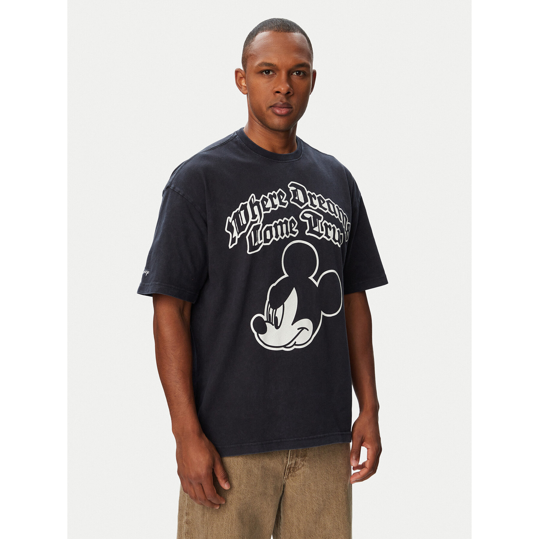adidas T-Shirt Adidas Disney Mickey Mouse Dreams IA4402 Schwarz Loose Fit