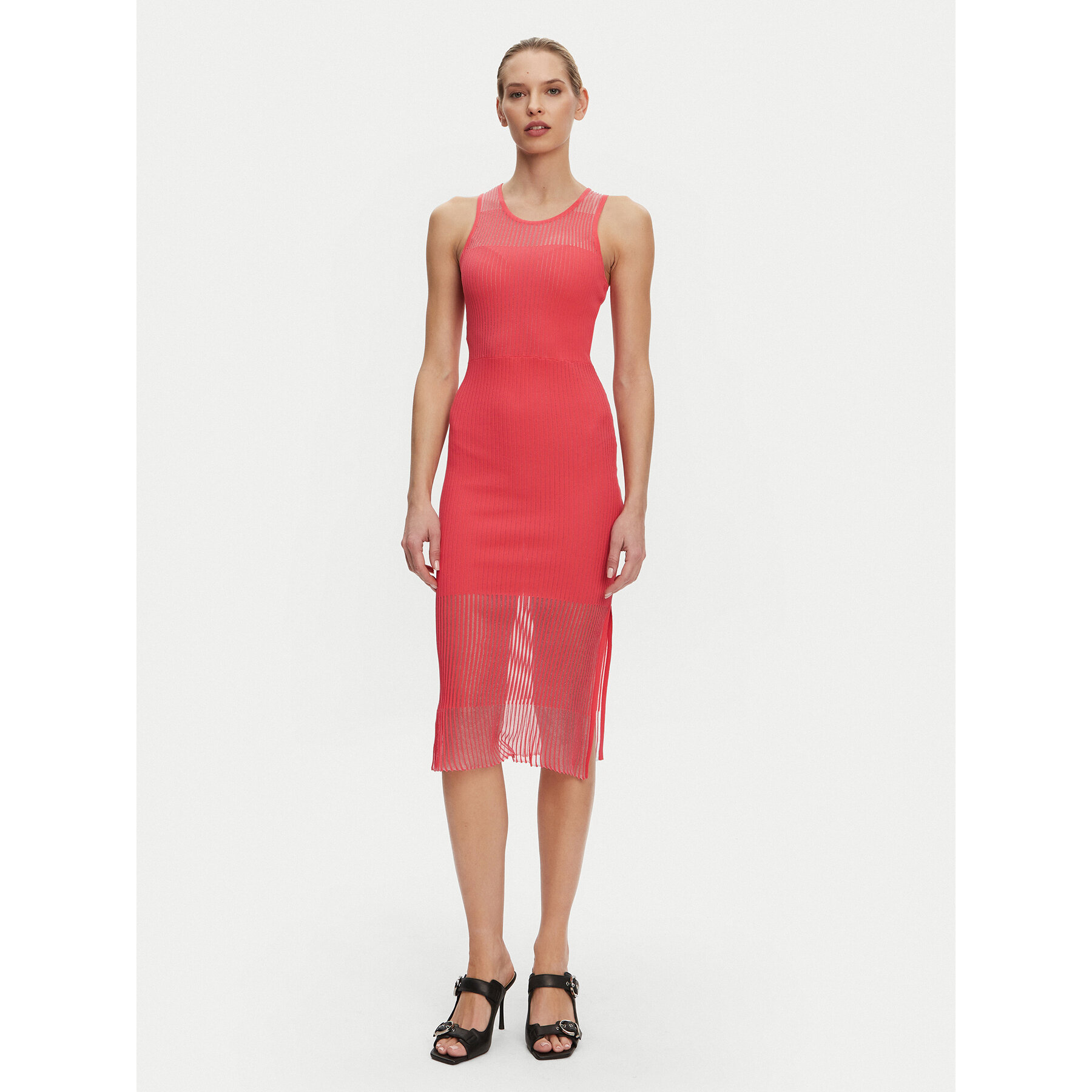 PINKO Strickkleid 104811 A2GJ N55 Orange Regular Fit