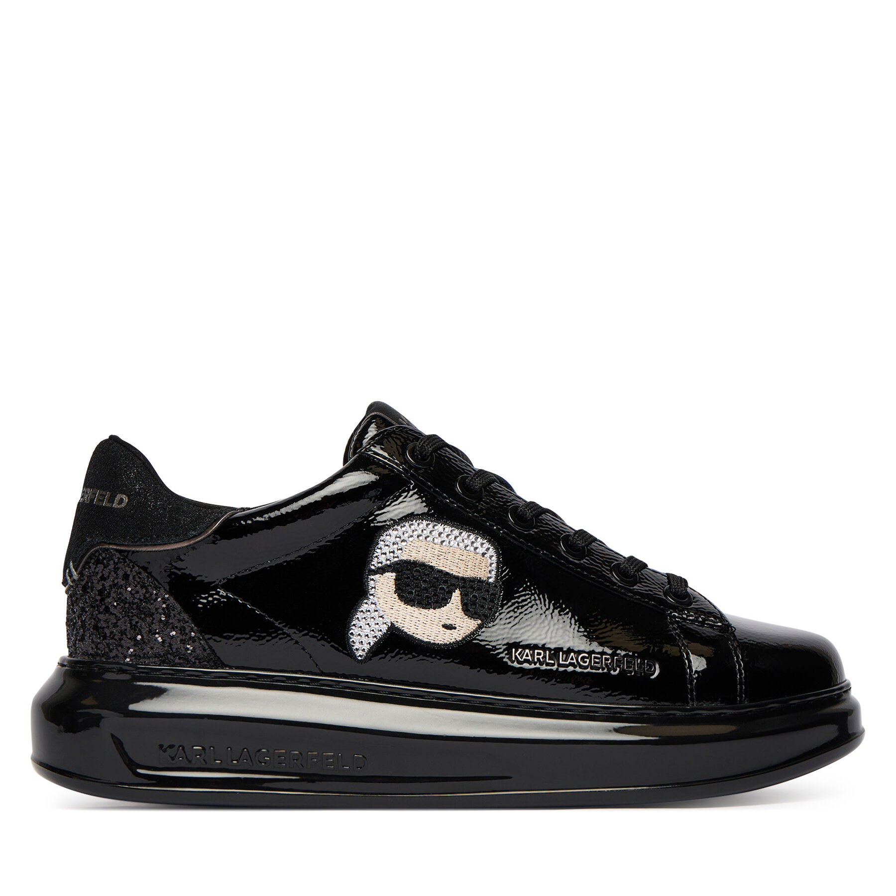 Sneakersy KARL LAGERFELD Kapri KL62571E Čierna