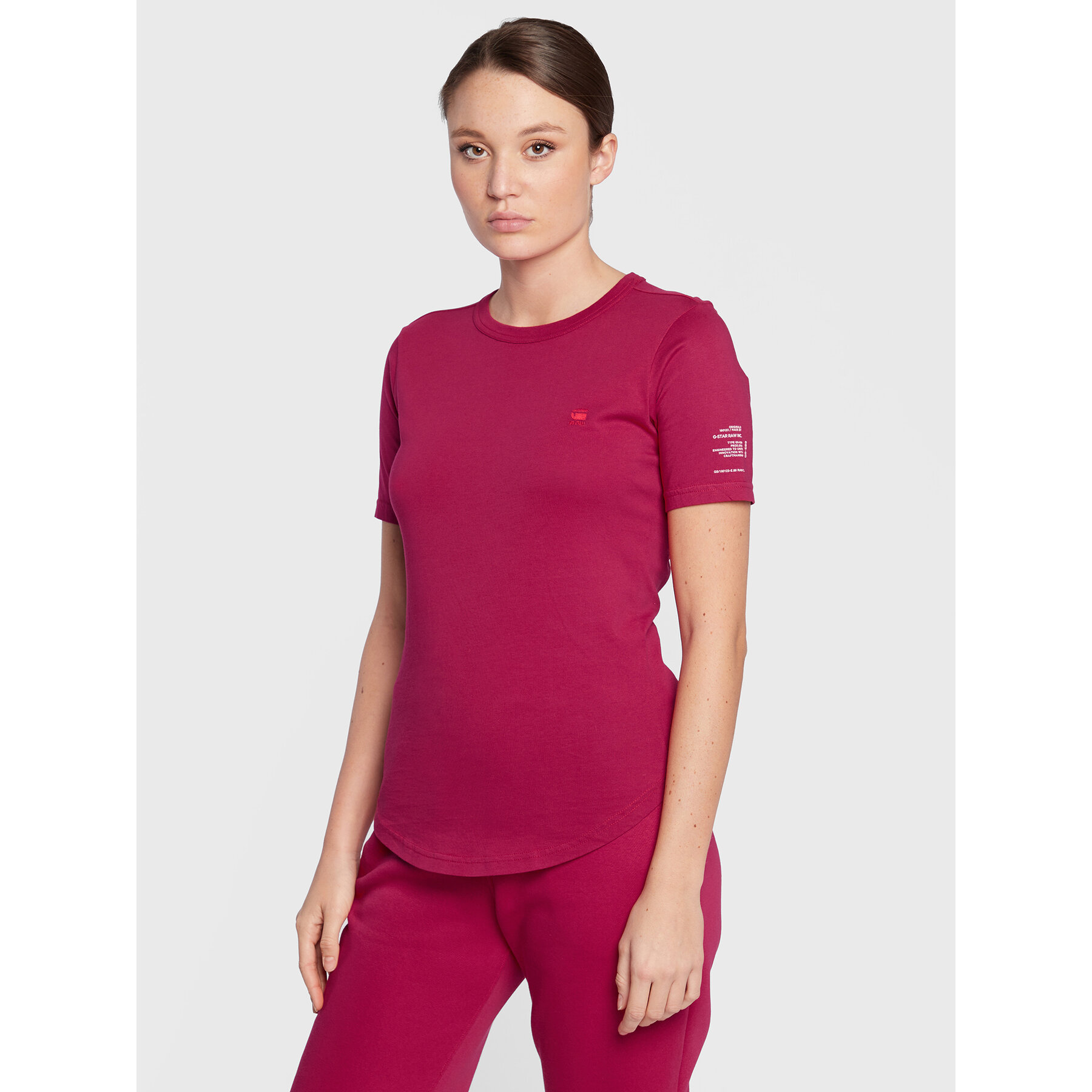 G-Star Raw Póló Mysid D21241-C506-D305 Rózsaszín Slim Fit
