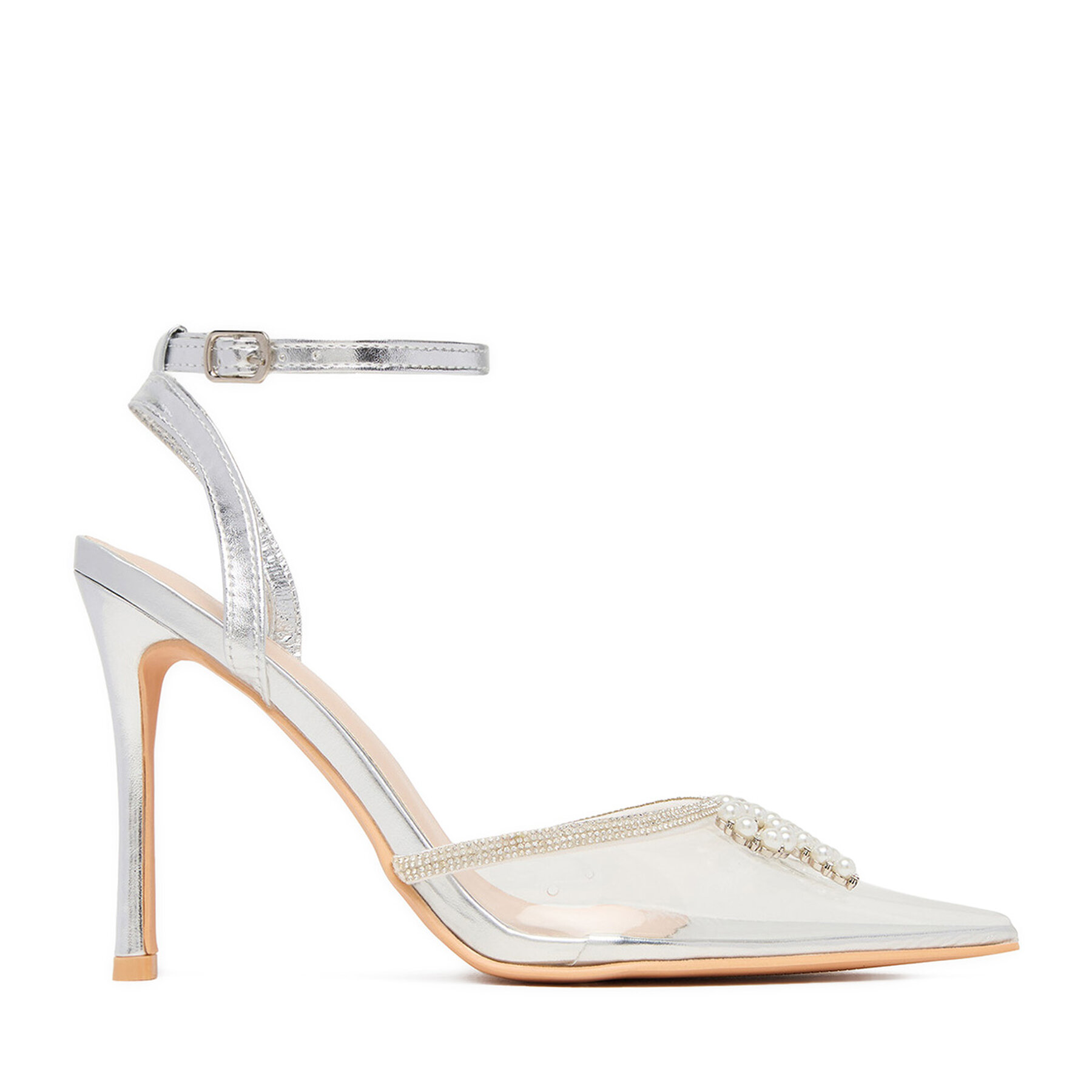 Обувки на ток DeeZee LIA SILVER RU Прозрачен