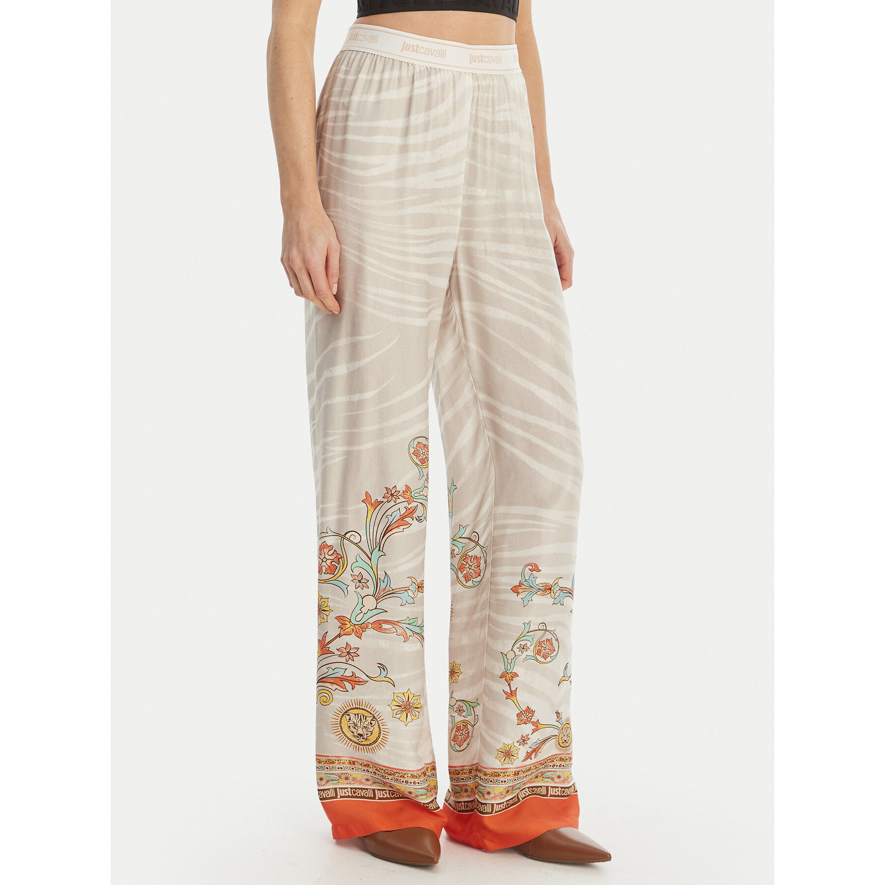 Just Cavalli Stoffhose 80PAA1P0 NS844 Grau Regular Fit