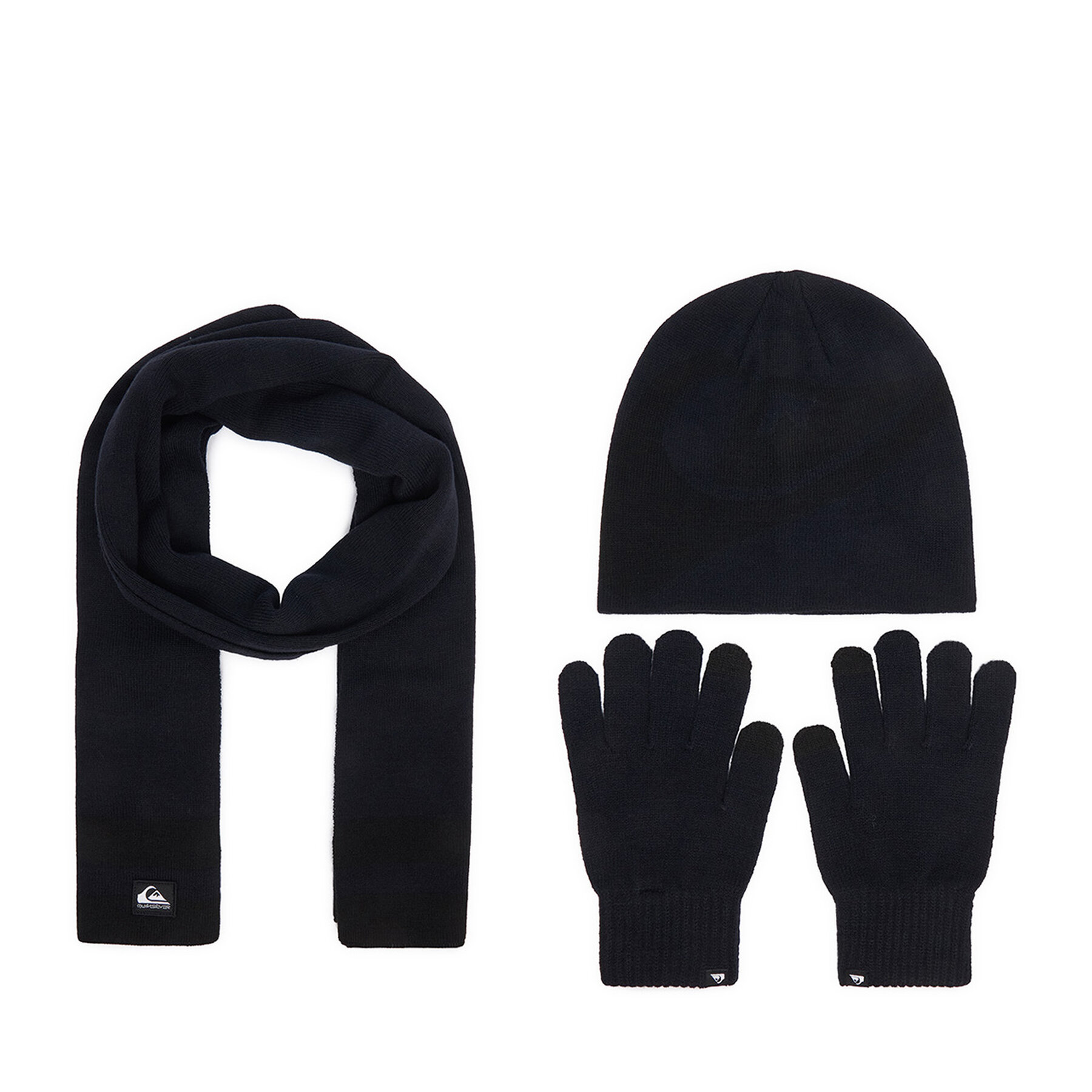 Set kapa, šal in rokavice Quiksilver CWBEO-QS-SM346-001-AW26 Mornarsko modra