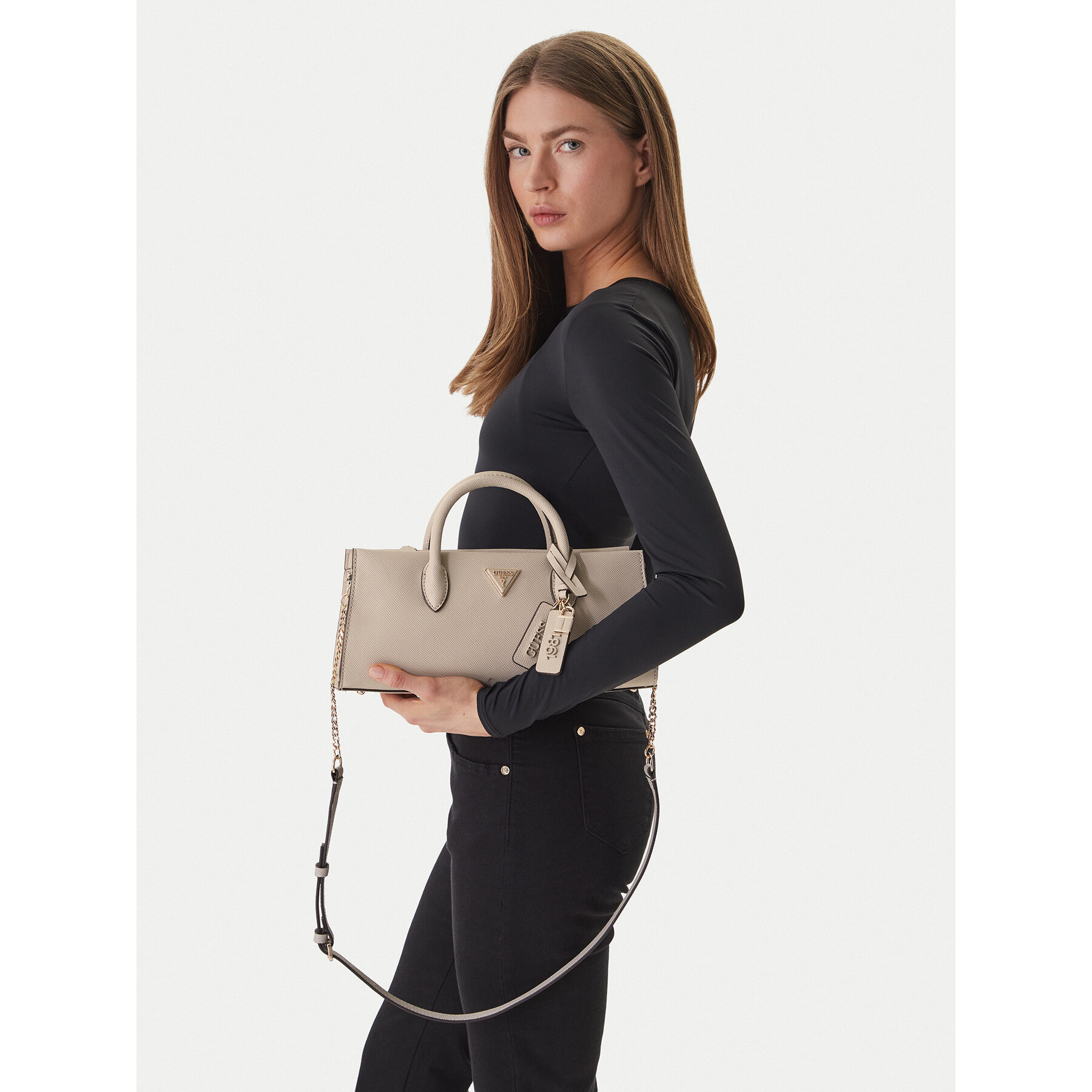 Ročna torba Guess Noelle II HWZG96 72040 Bež
