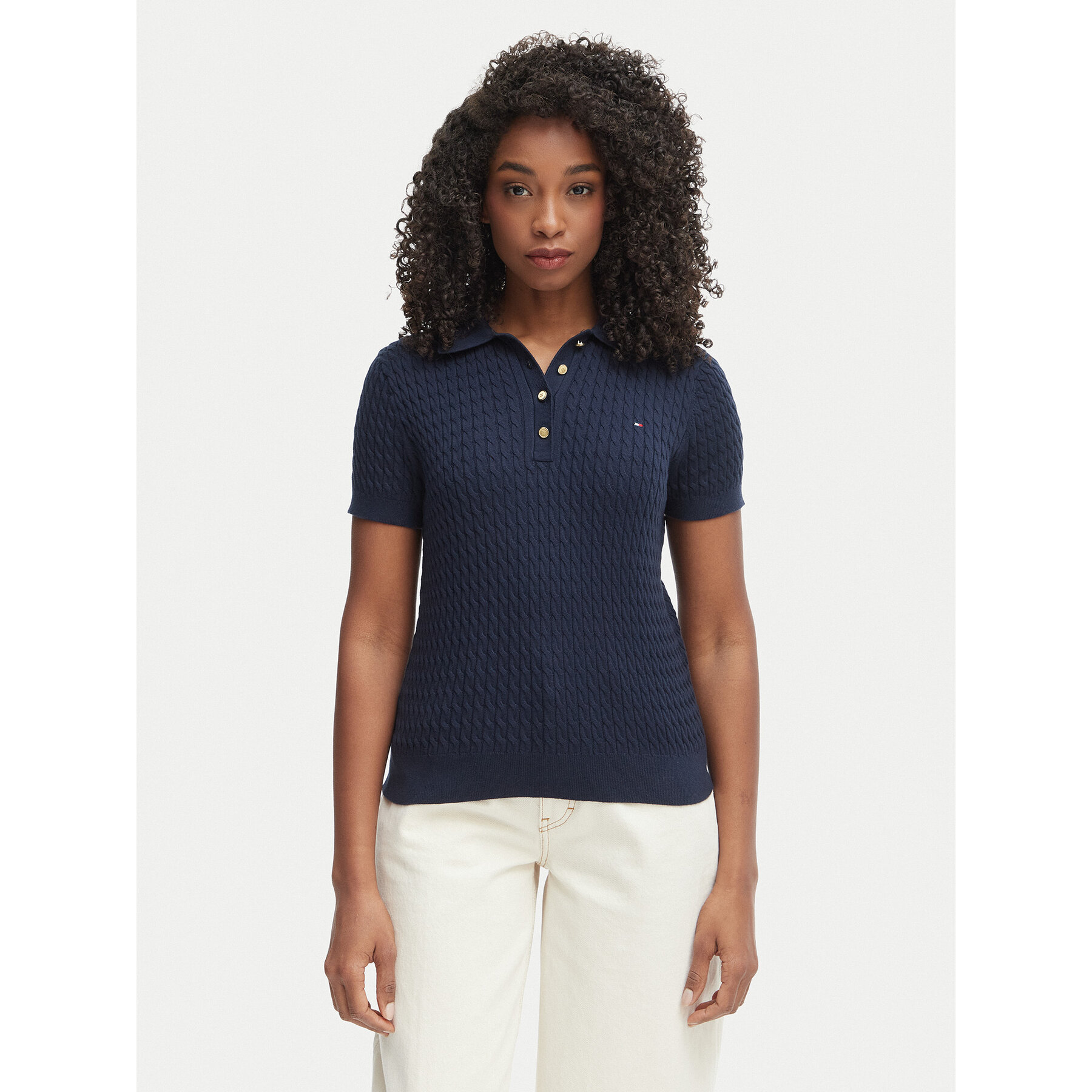 Tommy Hilfiger Polo WW0WW41474 Tamnoplava Regular Fit