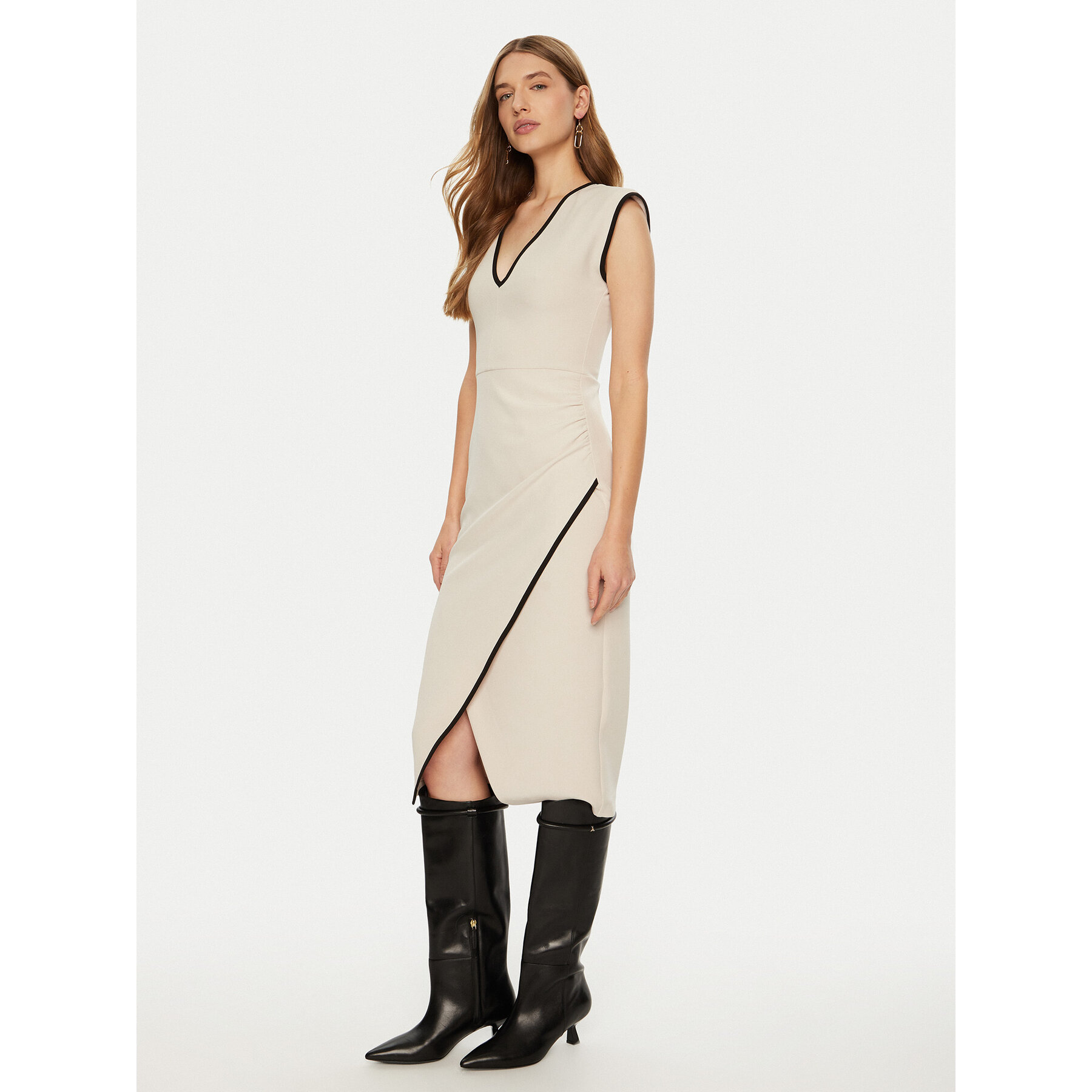 ACCESS FASHION Coctailkleid 44-3380-531 Creme Slim Fit