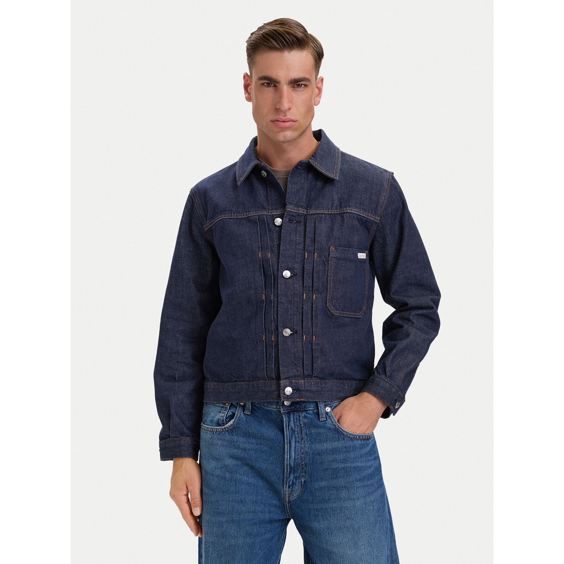 Calvin Klein Jeans Jeansjacke LV04RH778G Dunkelblau Regular Fit