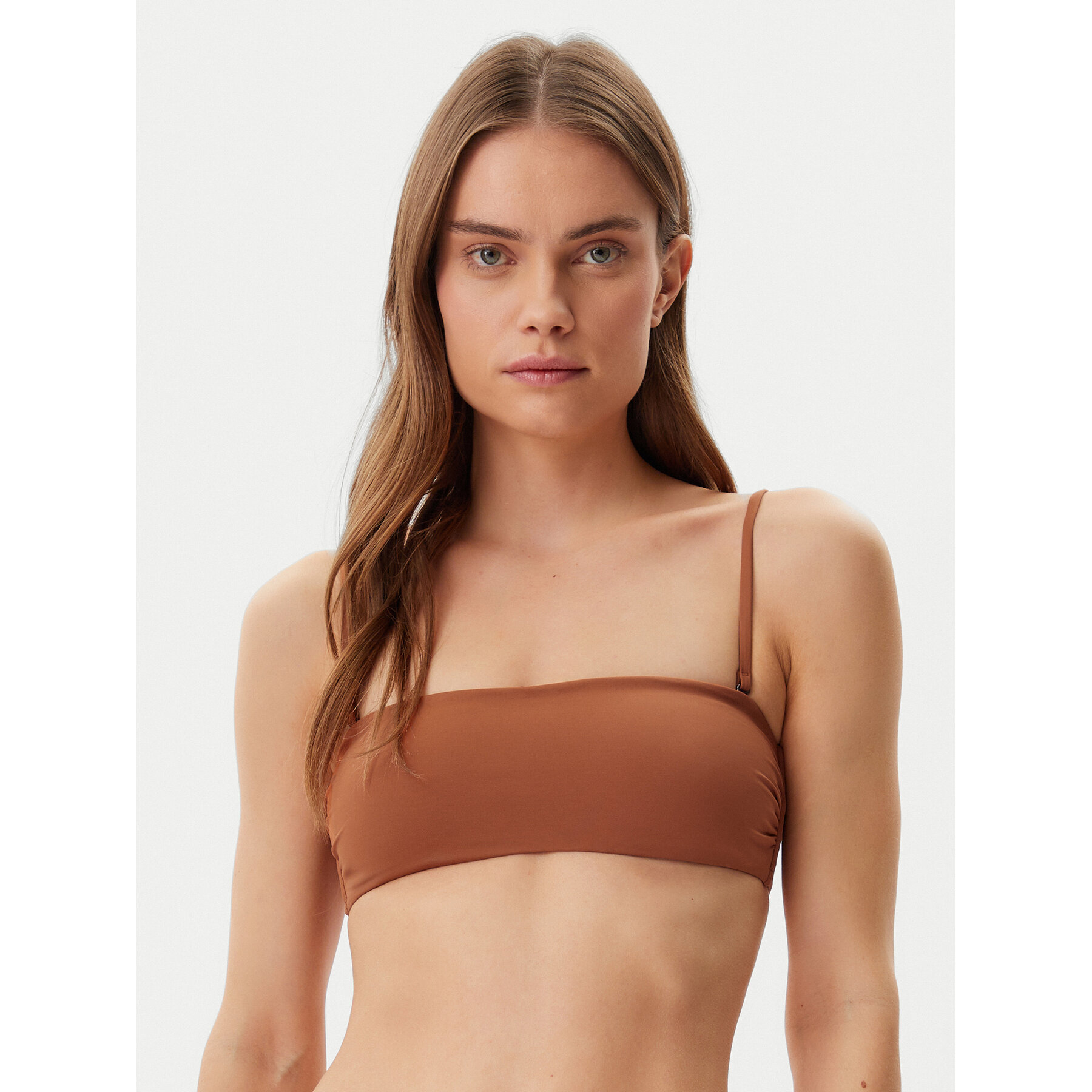 Calvin Klein Swimwear Bikini-Oberteil KW0KW02845 Braun