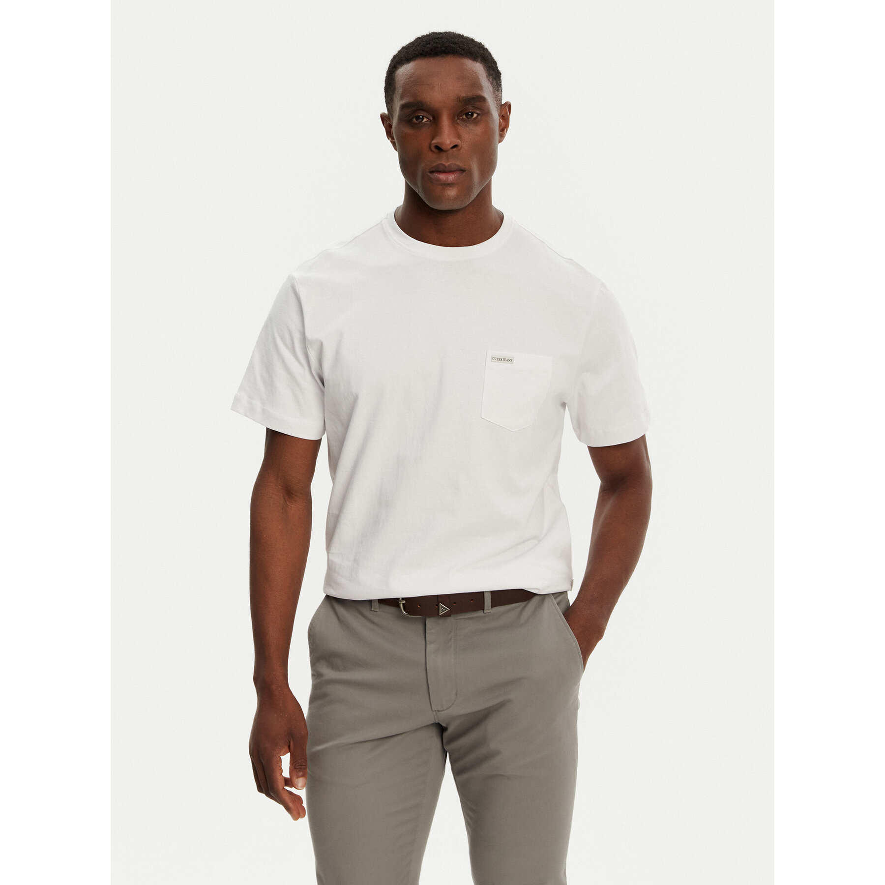 Guess Jeans Guess Jeans T-Shirt M5RI74 K8FQ4 Λευκό Regular Fit