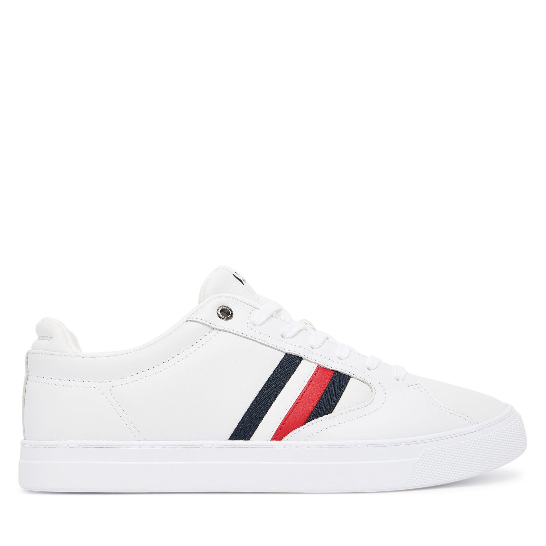 Sneakersy Tommy Hilfiger Icon Court Stripes FM0FM05628 Biela