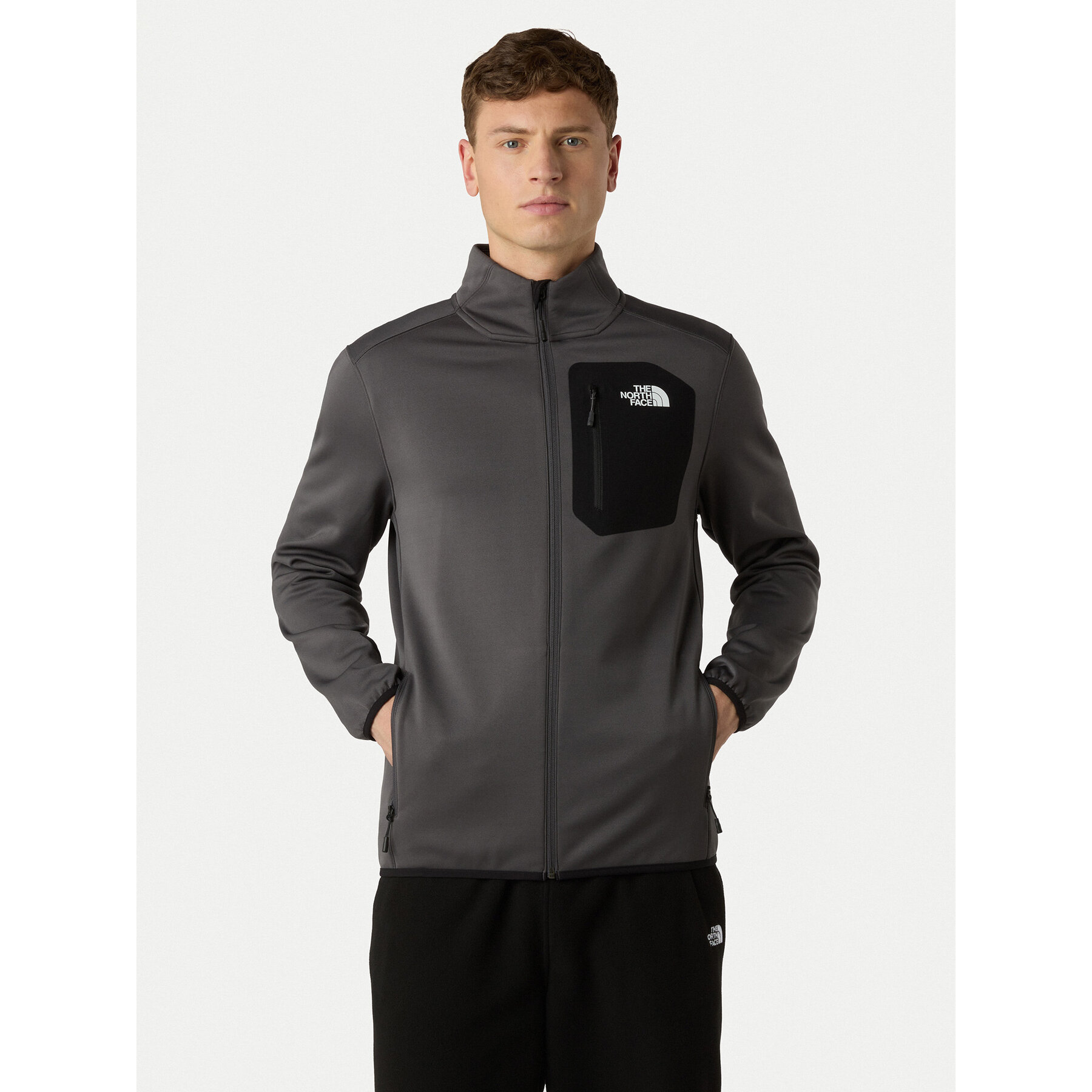 The North Face Fleecejacke Crest NF0A897C Grau Regular Fit