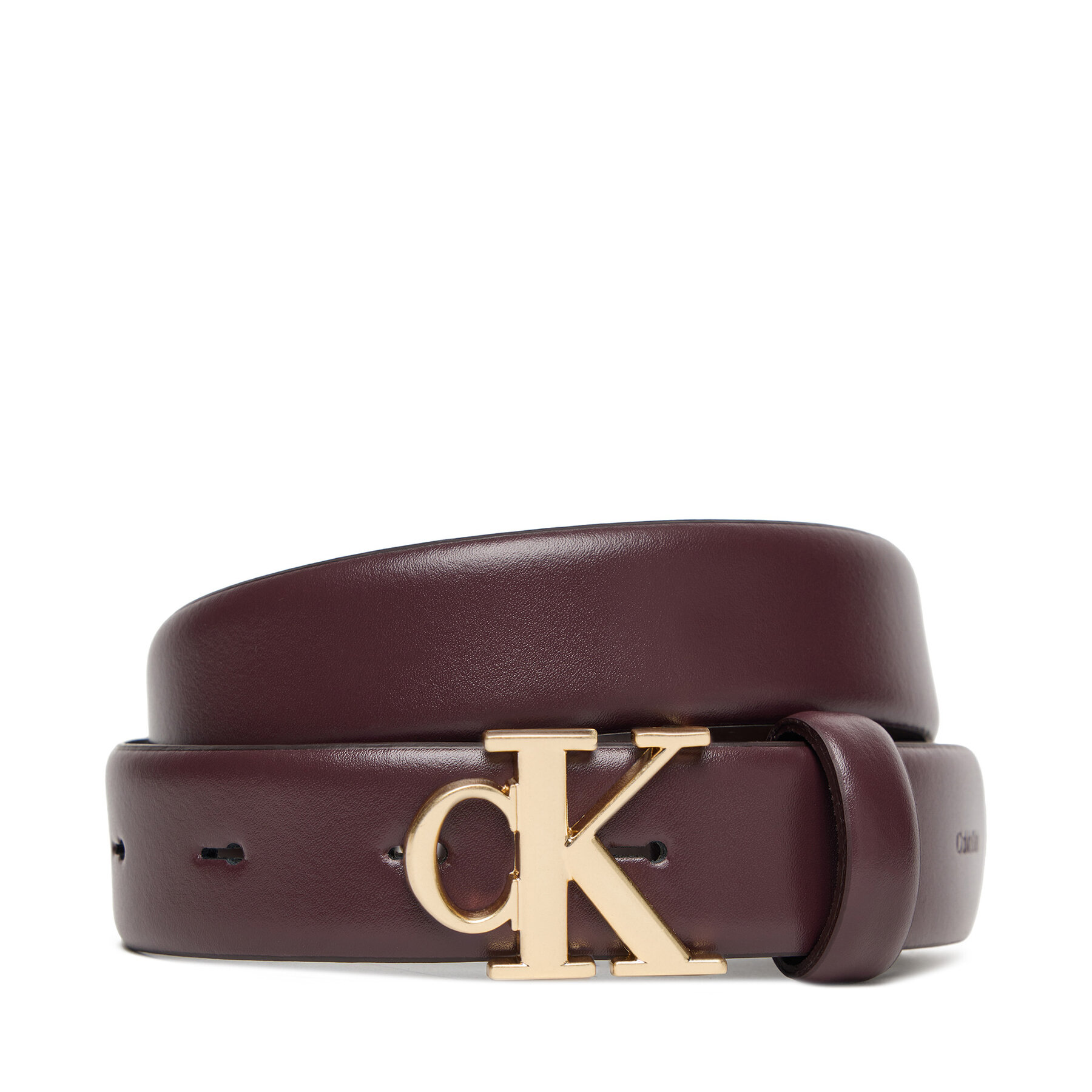 Calvin Klein Ζώνη Γυναικεία Calvin Klein Ck Buckle 30Mm Fixed Belt LV04F7054G Μπορντό
