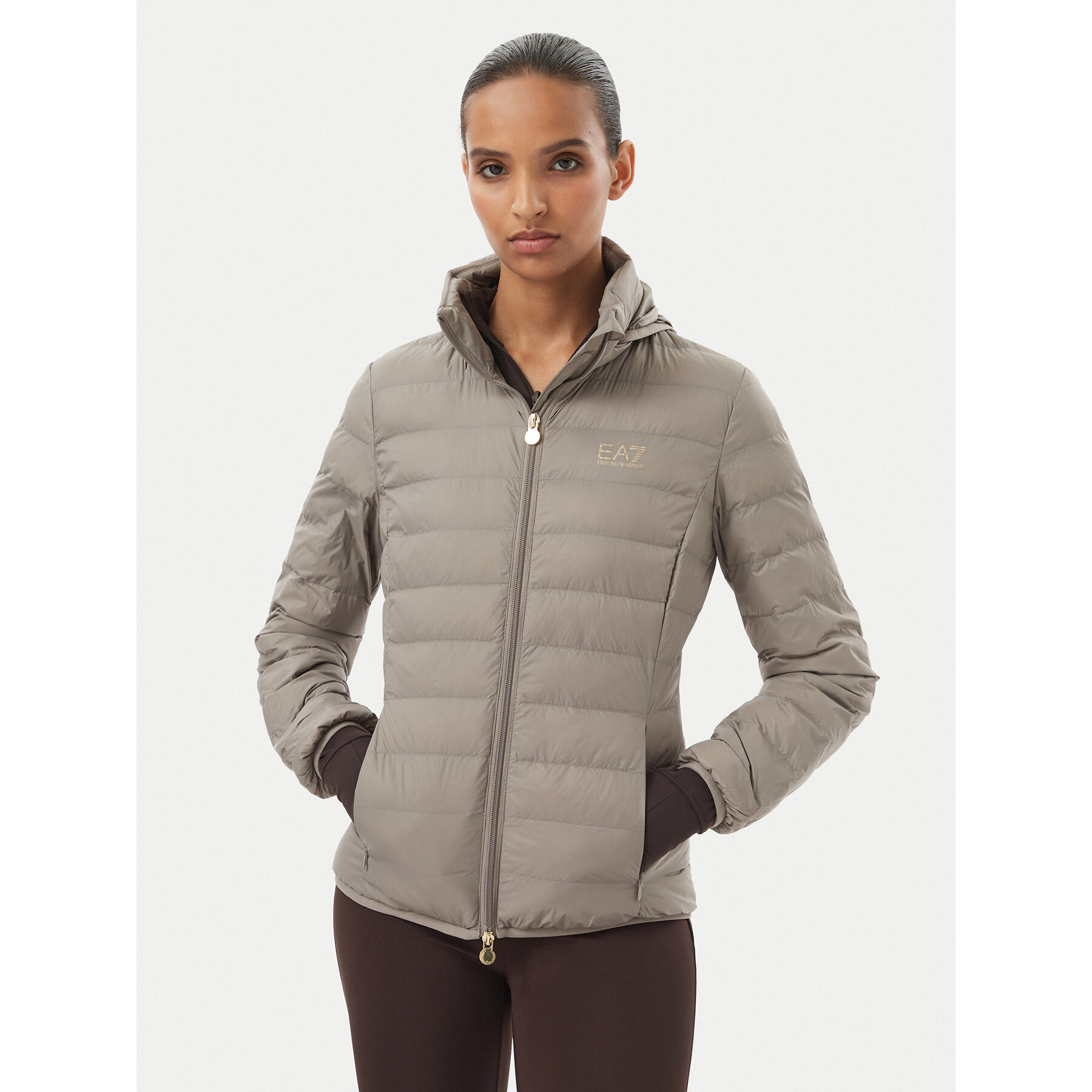 EA7 Emporio Armani Übergangsjacke 7W000473 AF12477 U6100 Beige Slim Fit