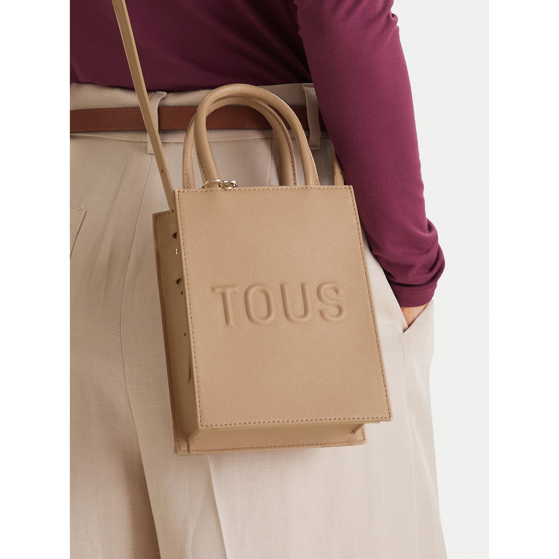 Táska TOUS MINI BOLSO POP TOUS BRENDA 2002105943 Bézs