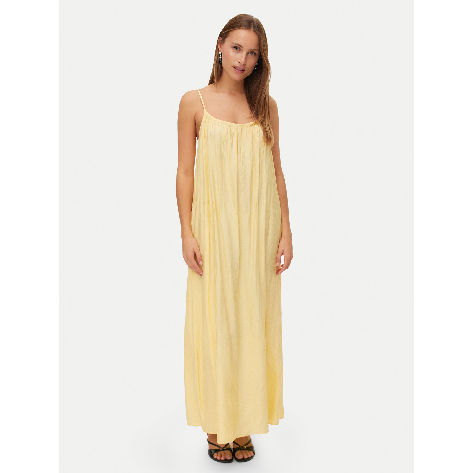 Vero Moda Sommerkleid Vira 10340738 Gelb Relaxed Fit