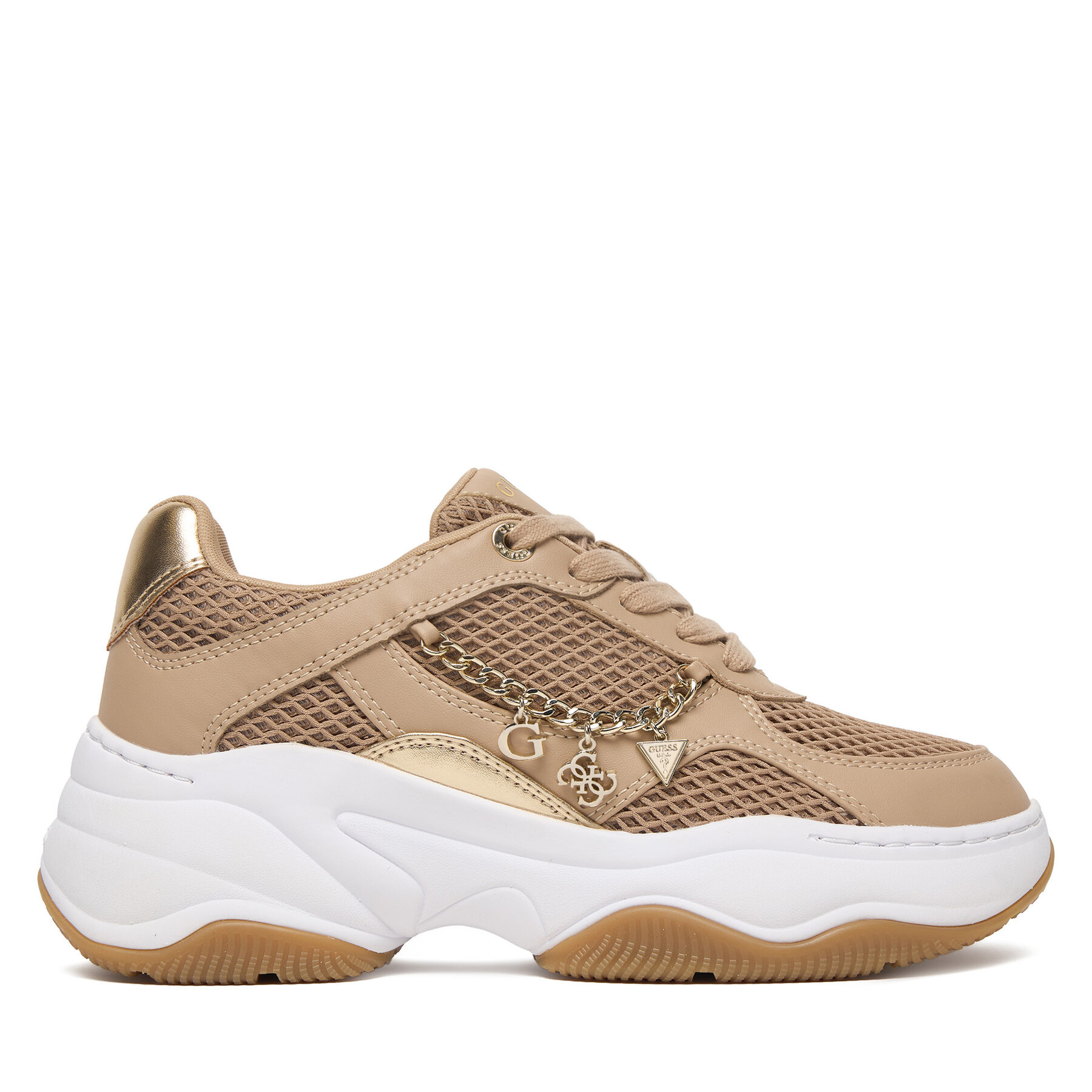 Sneakersy Guess FLPHAR ELE12 Béžová
