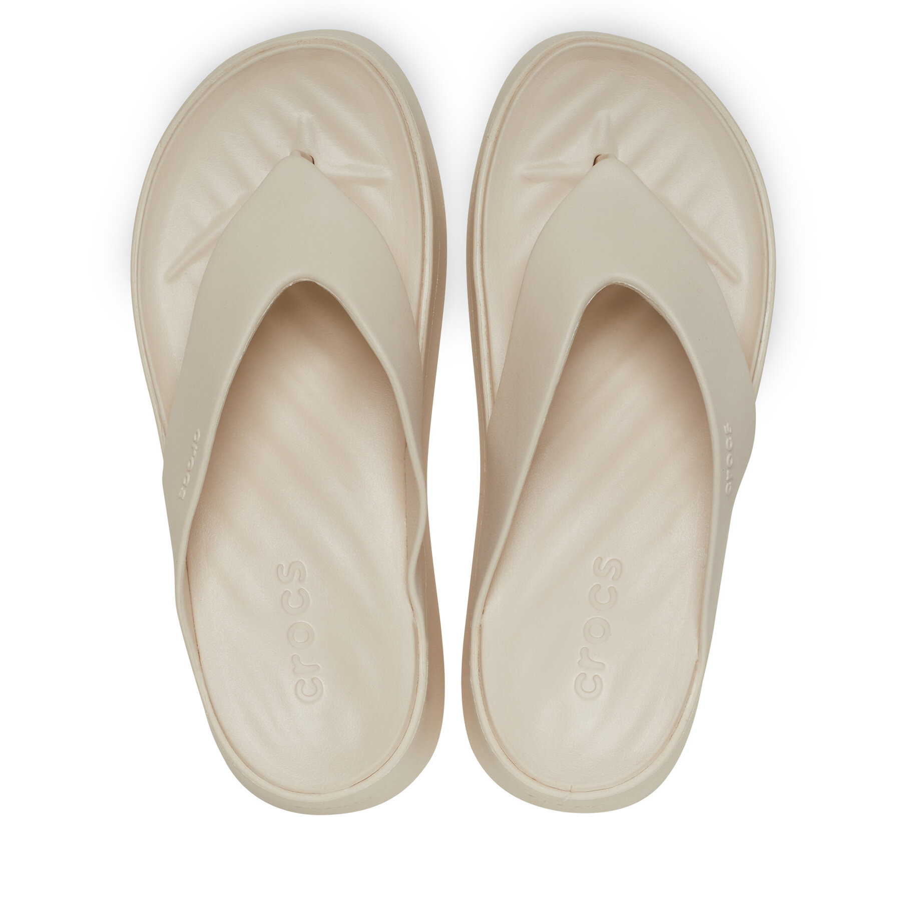 Žabky Crocs Getaway Platform Flip 209410 Béžová