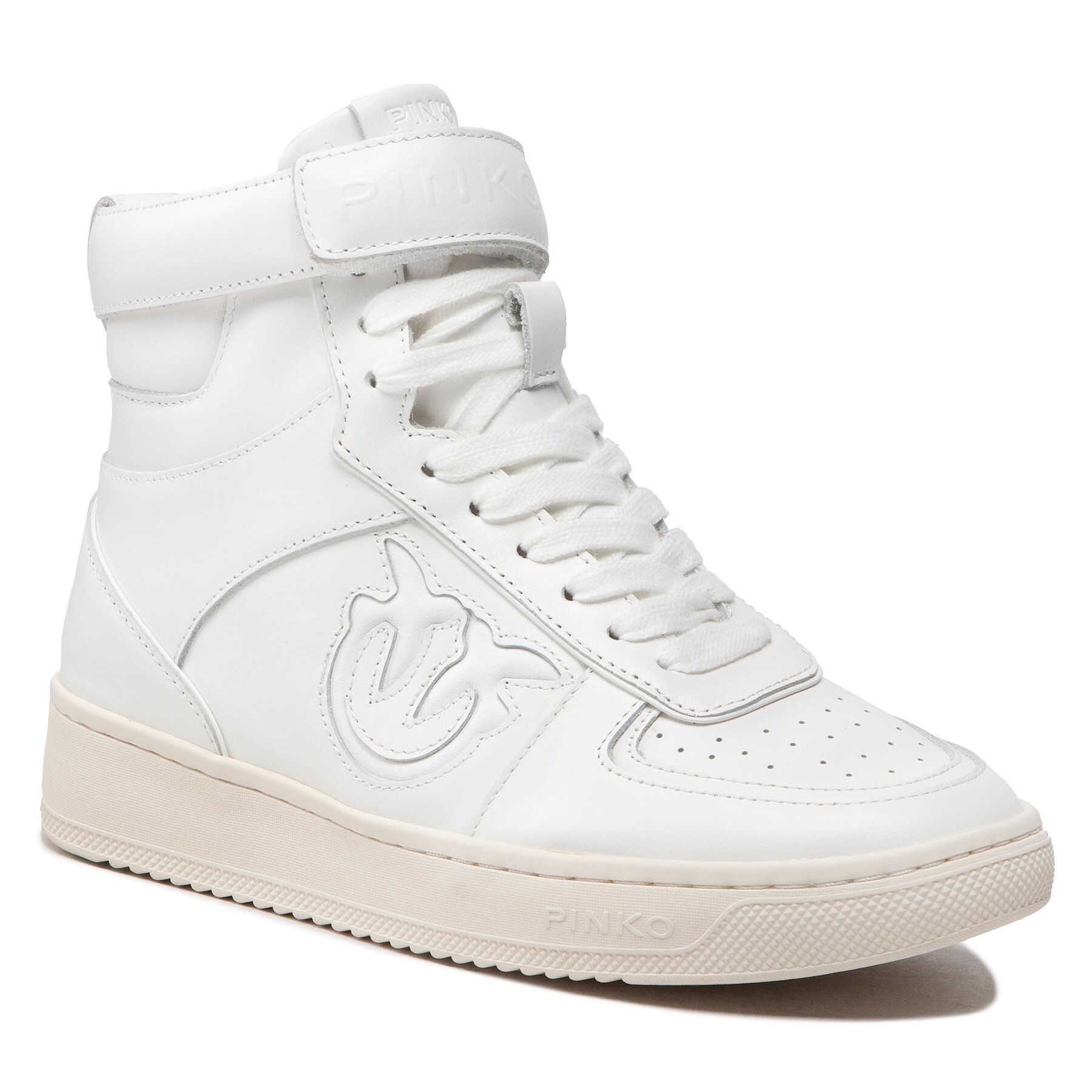 Sneakers Pinko Lorena Basket Hi Sneaker AI 22-23 BLKS1 1H214S A08S White Z04 1H214S imagine super redus 2022