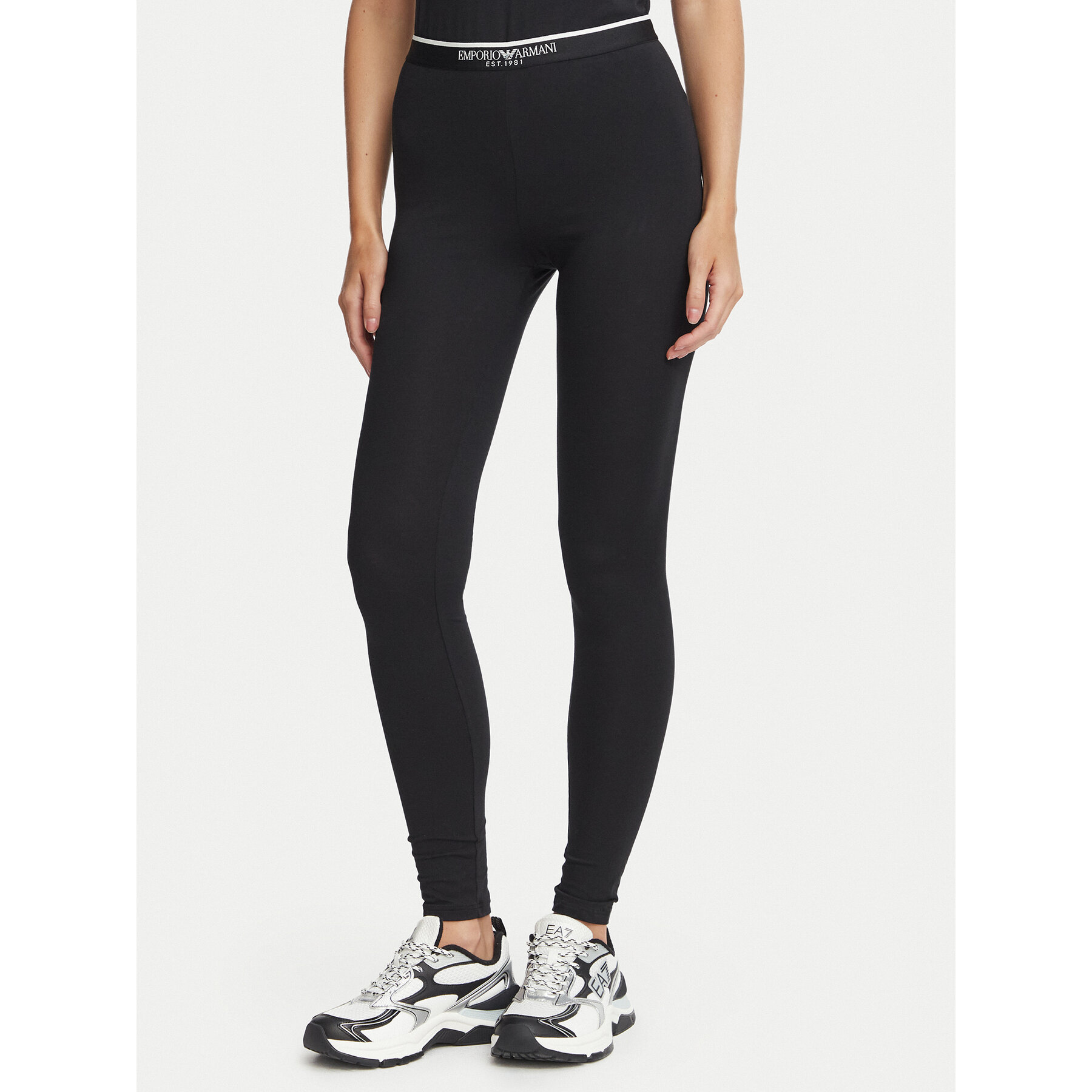 Emporio Armani Underwear Leggings EW001901 AF27298 UC001 Schwarz Slim Fit