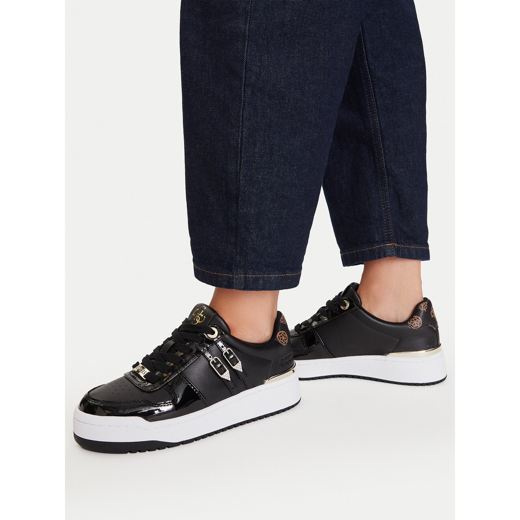 Sneakers Guess FLFMAG ELE12 Negru
