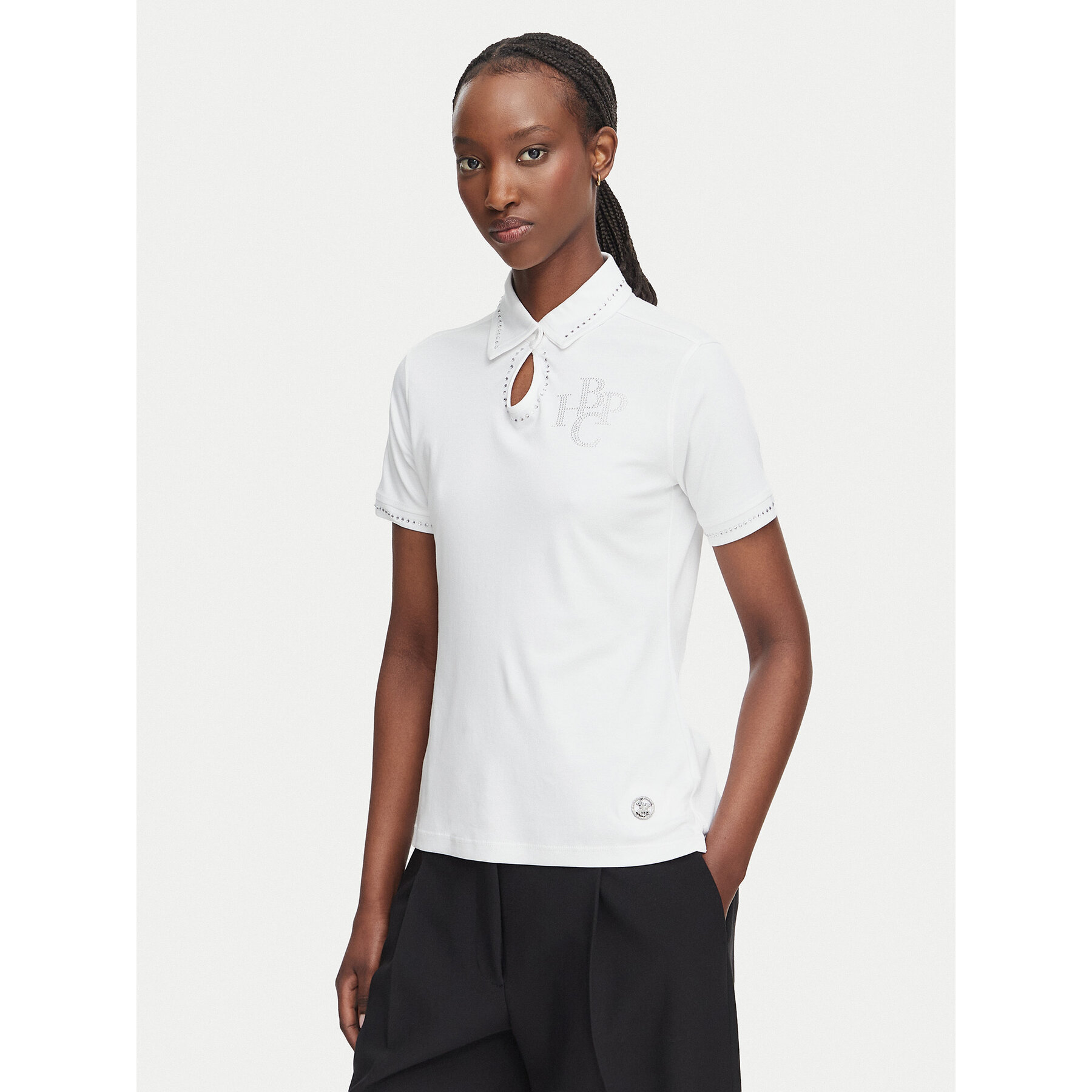 Beverly Hills Polo Club Poloshirt L2601-HR Weiß Regular Fit