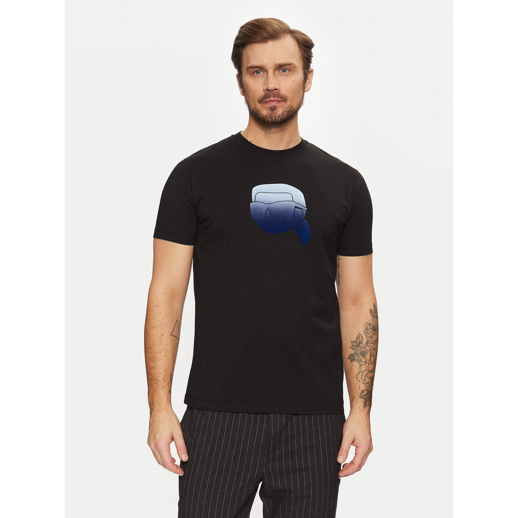 KARL LAGERFELD KARL LAGERFELD T-Shirt 755426 551242 Μαύρο Regular Fit