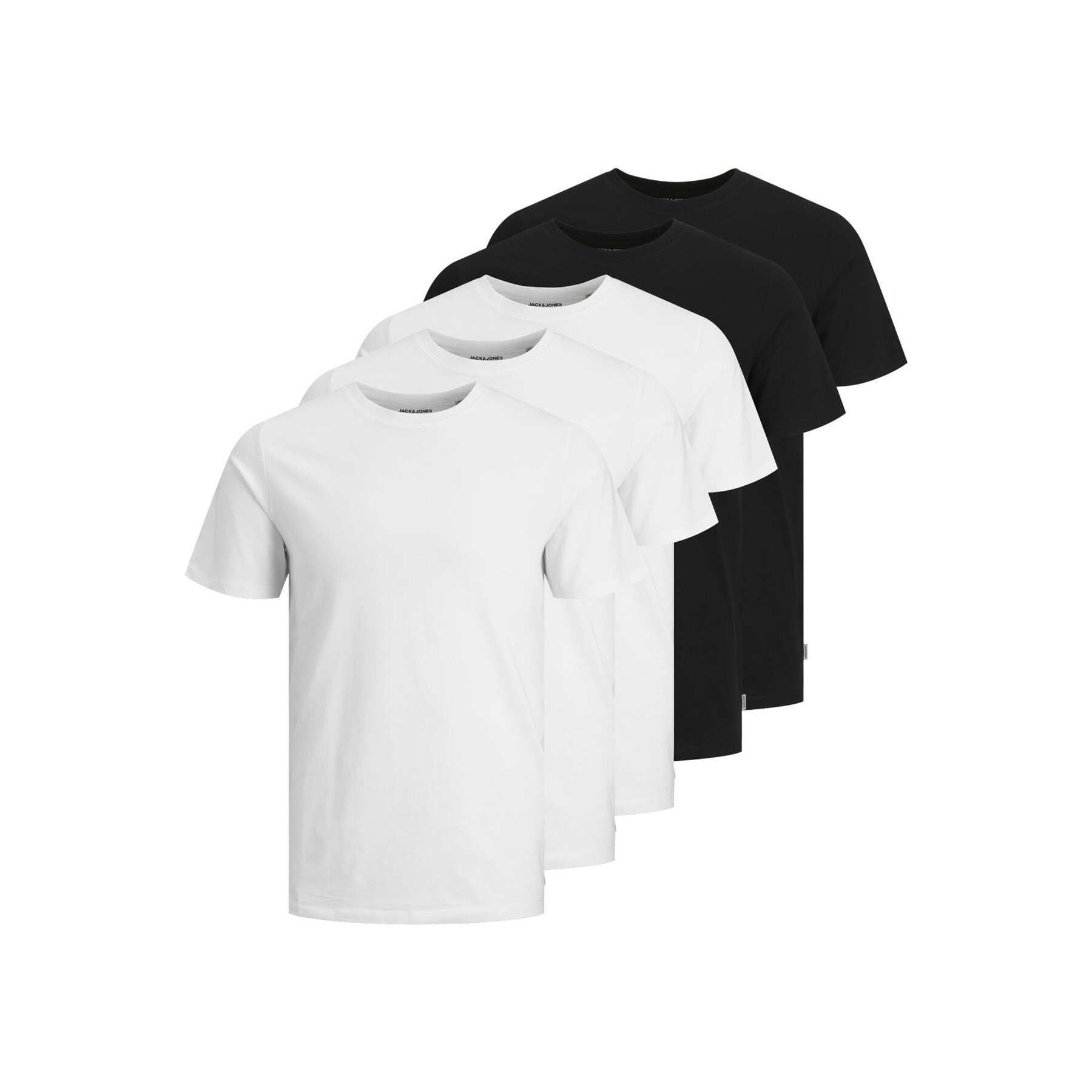 Jack & Jones Σετ t-shirts 5 τεμαχίων Basic 12191190 Έγχρωμο Regular Fit
